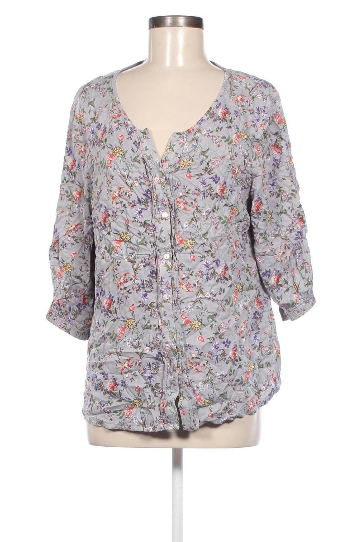 Γυναικείο πουκάμισο Deerberg, Μέγεθος XL, Χρώμα Γκρί, Τιμή 13,36 €