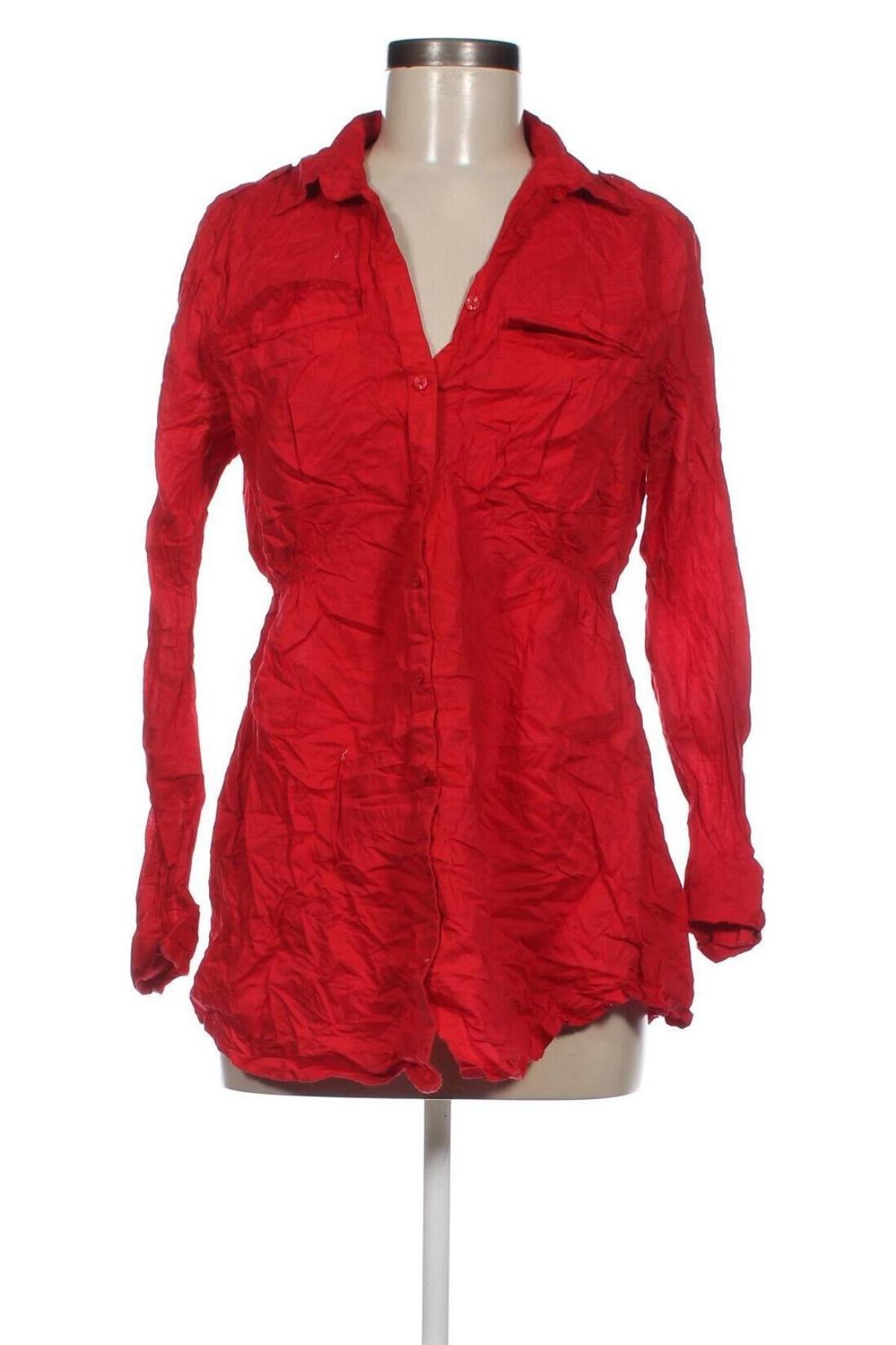 Γυναικείο πουκάμισο Defacto, Μέγεθος L, Χρώμα Κόκκινο, Τιμή 7,73 €
