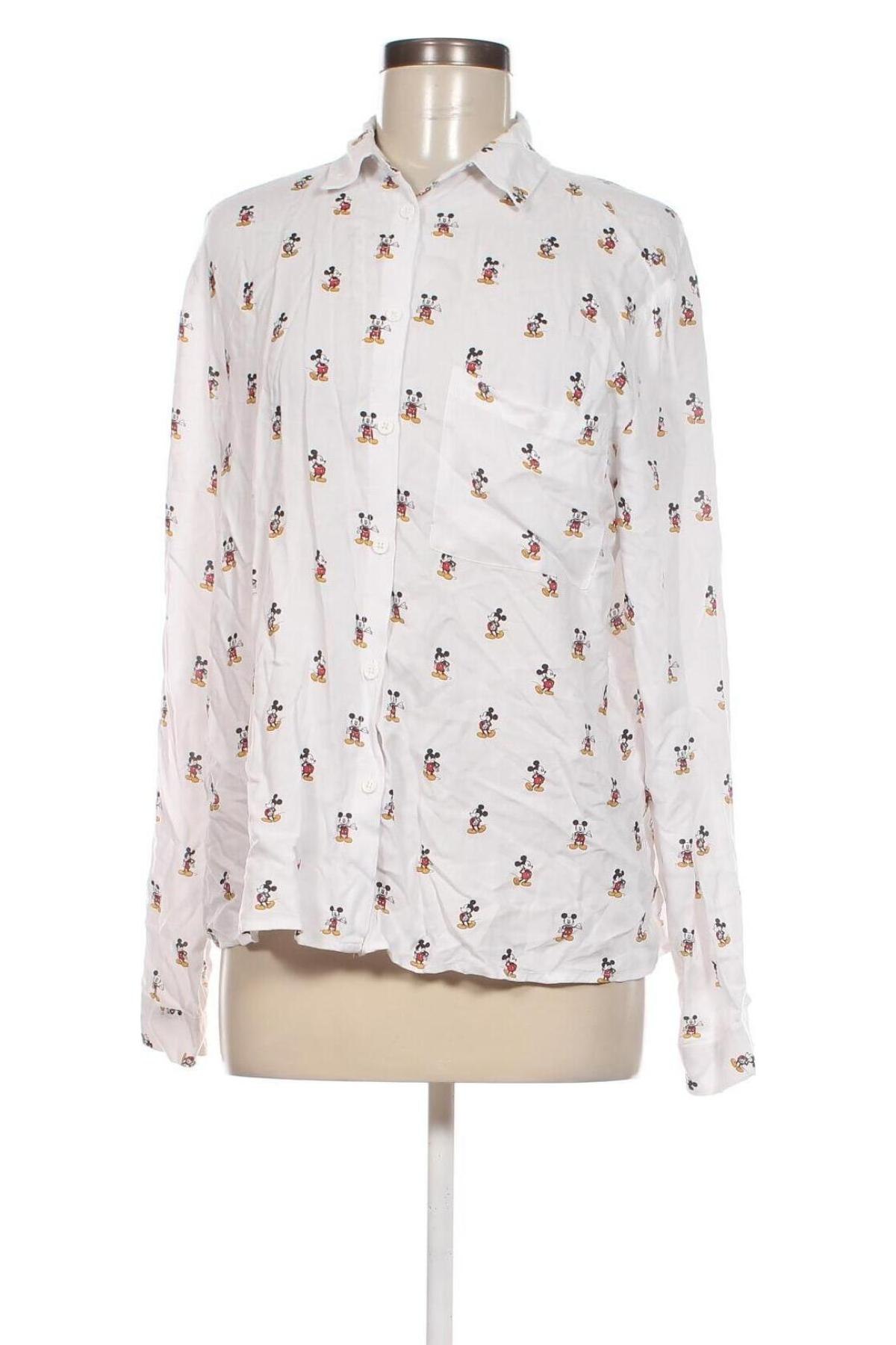 Γυναικείο πουκάμισο Disney, Μέγεθος L, Χρώμα Λευκό, Τιμή 13,00 €