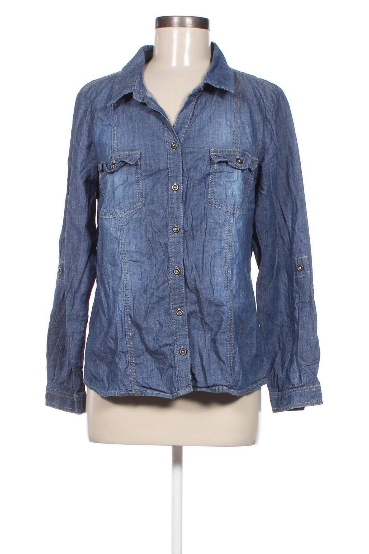 Γυναικείο πουκάμισο Enjoi, Μέγεθος M, Χρώμα Μπλέ, Τιμή 6,40 €