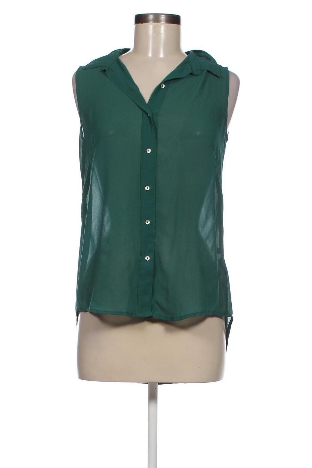 Γυναικείο πουκάμισο H&M, Μέγεθος XS, Χρώμα Πράσινο, Τιμή 3,87 €
