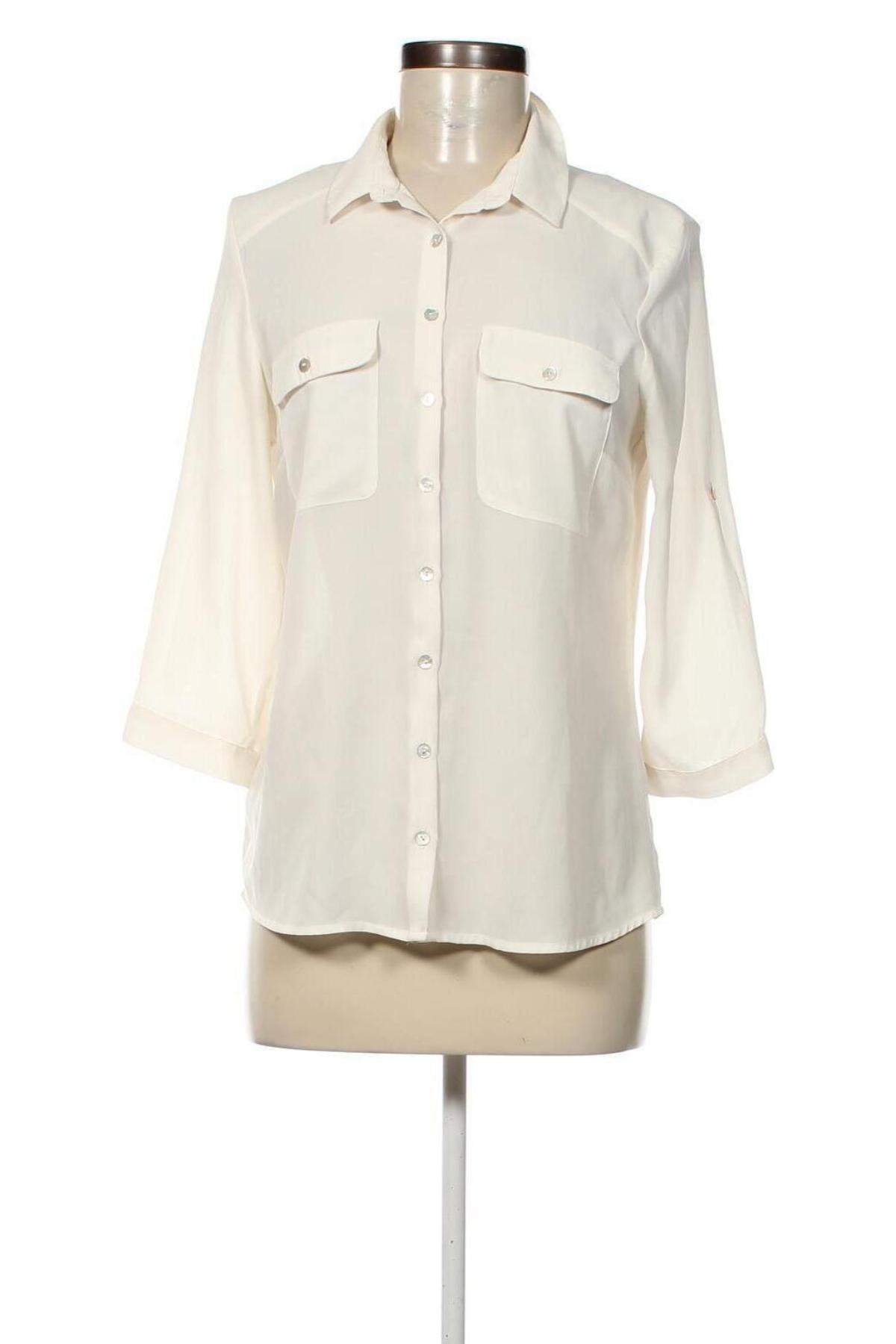 Γυναικείο πουκάμισο H&M, Μέγεθος M, Χρώμα Εκρού, Τιμή 7,29 €