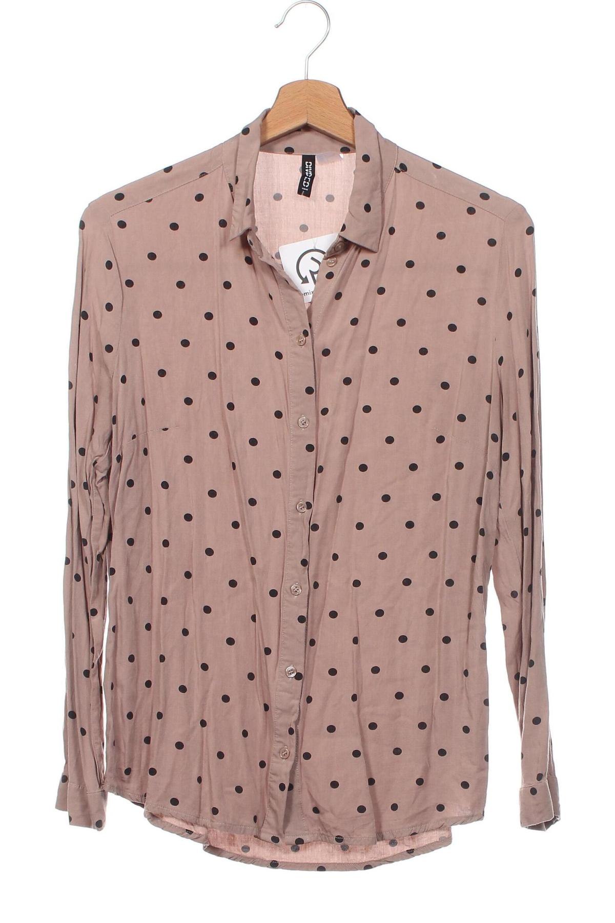 Γυναικείο πουκάμισο H&M Divided, Μέγεθος XS, Χρώμα  Μπέζ, Τιμή 7,31 €