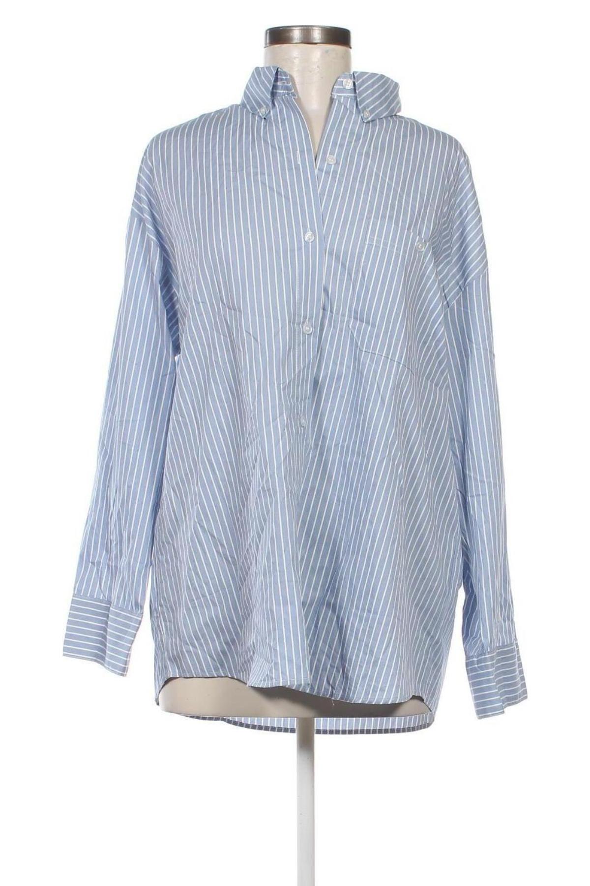 Γυναικείο πουκάμισο H&M Divided, Μέγεθος S, Χρώμα Μπλέ, Τιμή 12,37 €