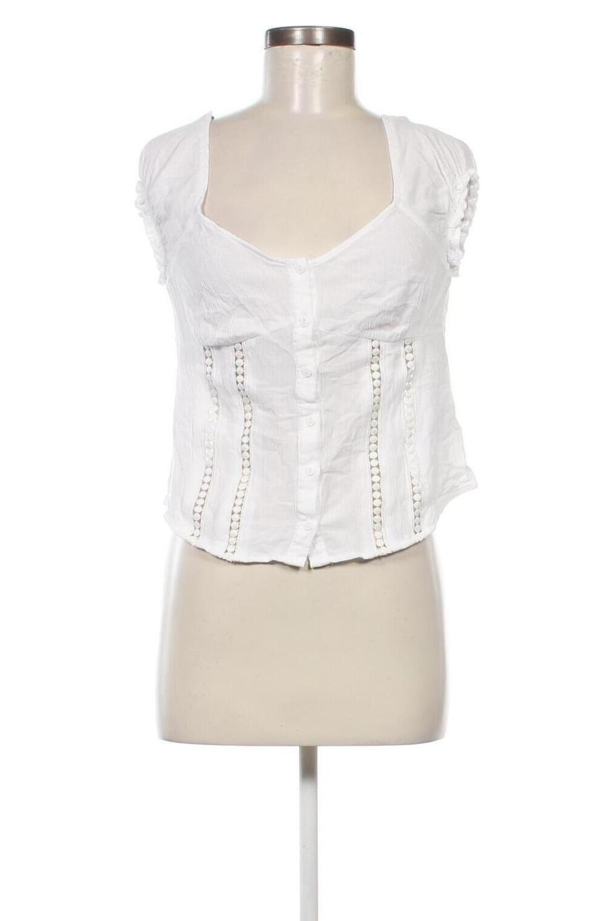 Γυναικείο πουκάμισο H&M Divided, Μέγεθος M, Χρώμα Λευκό, Τιμή 3,09 €