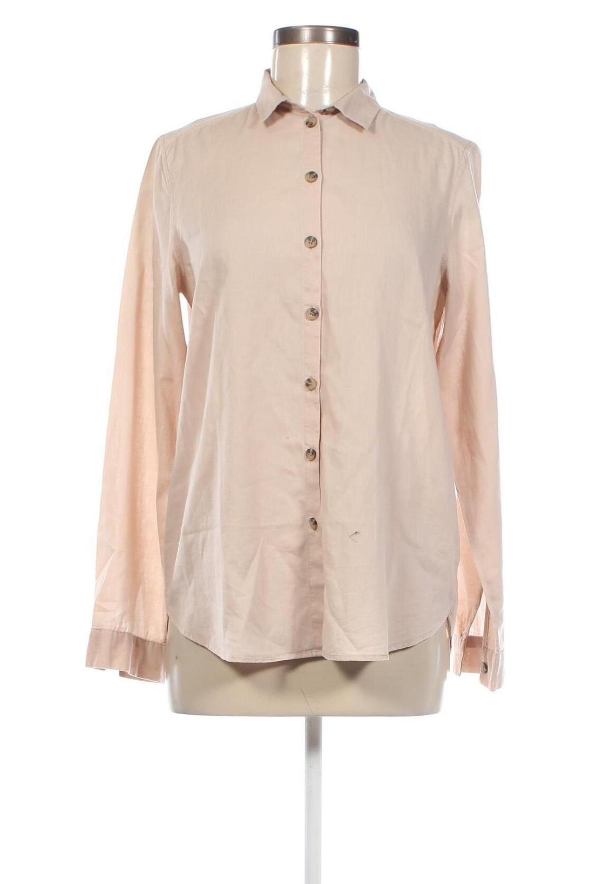 Γυναικείο πουκάμισο H&M Divided, Μέγεθος S, Χρώμα  Μπέζ, Τιμή 7,29 €