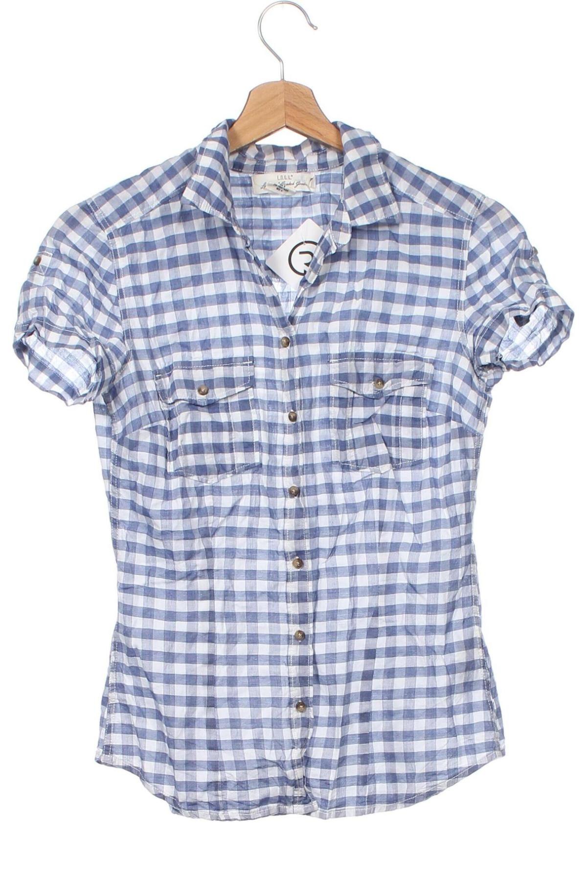 Γυναικείο πουκάμισο H&M L.O.G.G., Μέγεθος XS, Χρώμα Πολύχρωμο, Τιμή 7,23 €