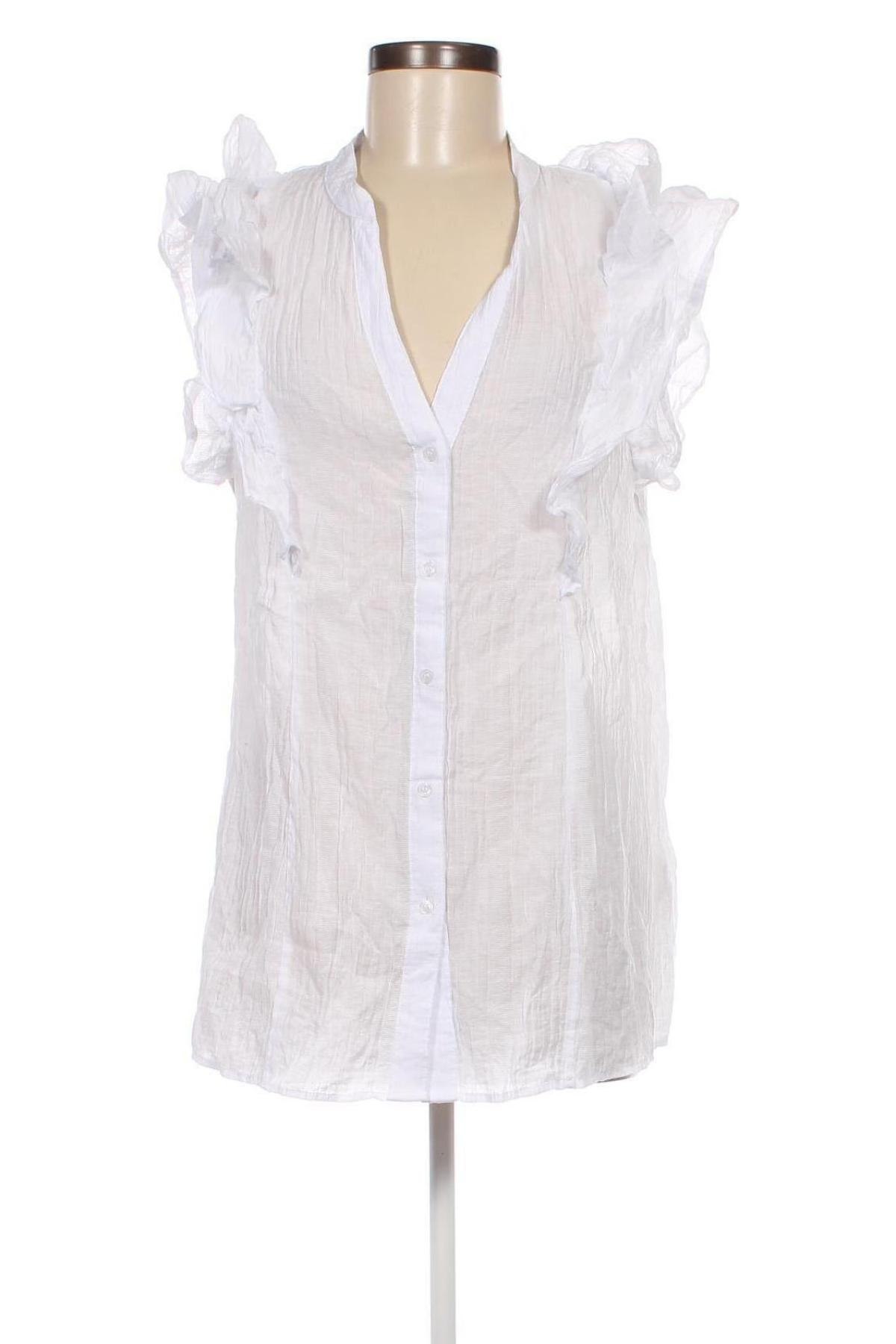 Γυναικείο πουκάμισο H&M Mama, Μέγεθος L, Χρώμα Λευκό, Τιμή 15,46 €