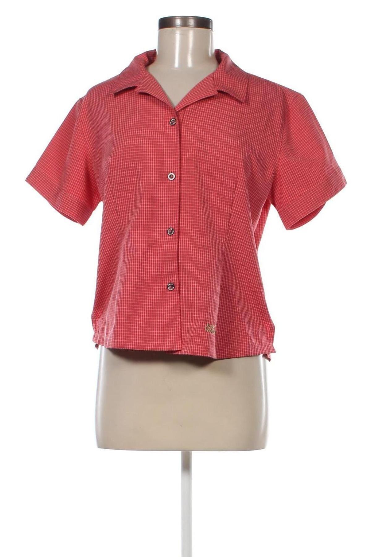 Γυναικείο πουκάμισο Jack Wolfskin, Μέγεθος L, Χρώμα Κόκκινο, Τιμή 15,44 €