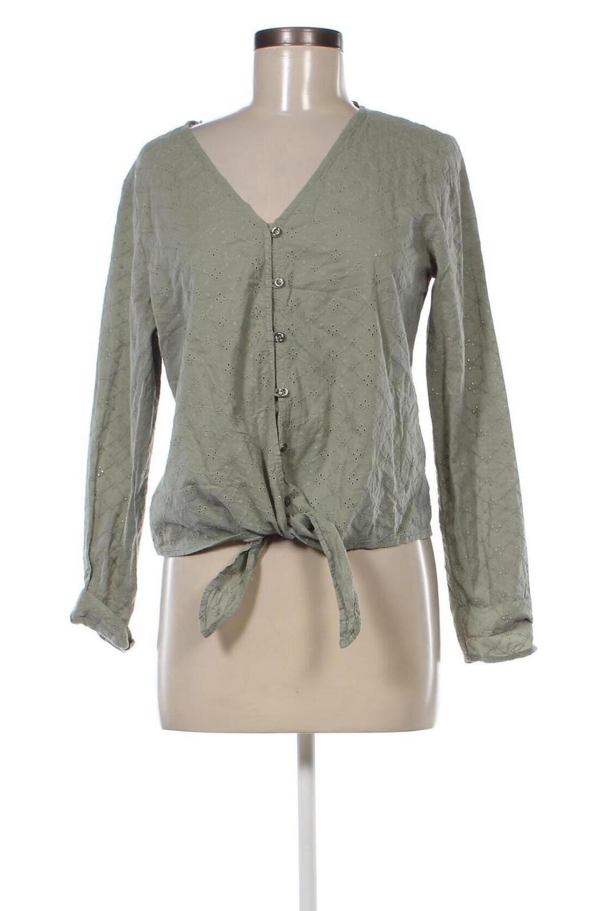Γυναικείο πουκάμισο Jean Pascale, Μέγεθος M, Χρώμα Πράσινο, Τιμή 5,41 €