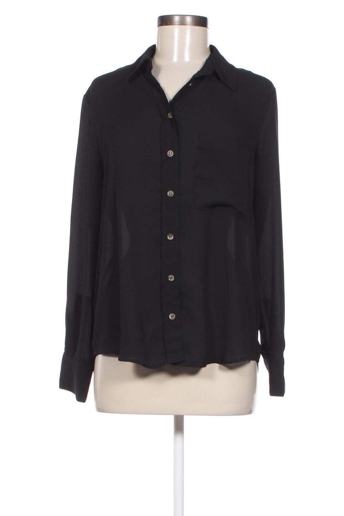 Γυναικείο πουκάμισο Mango, Μέγεθος M, Χρώμα Μαύρο, Τιμή 5,85 €
