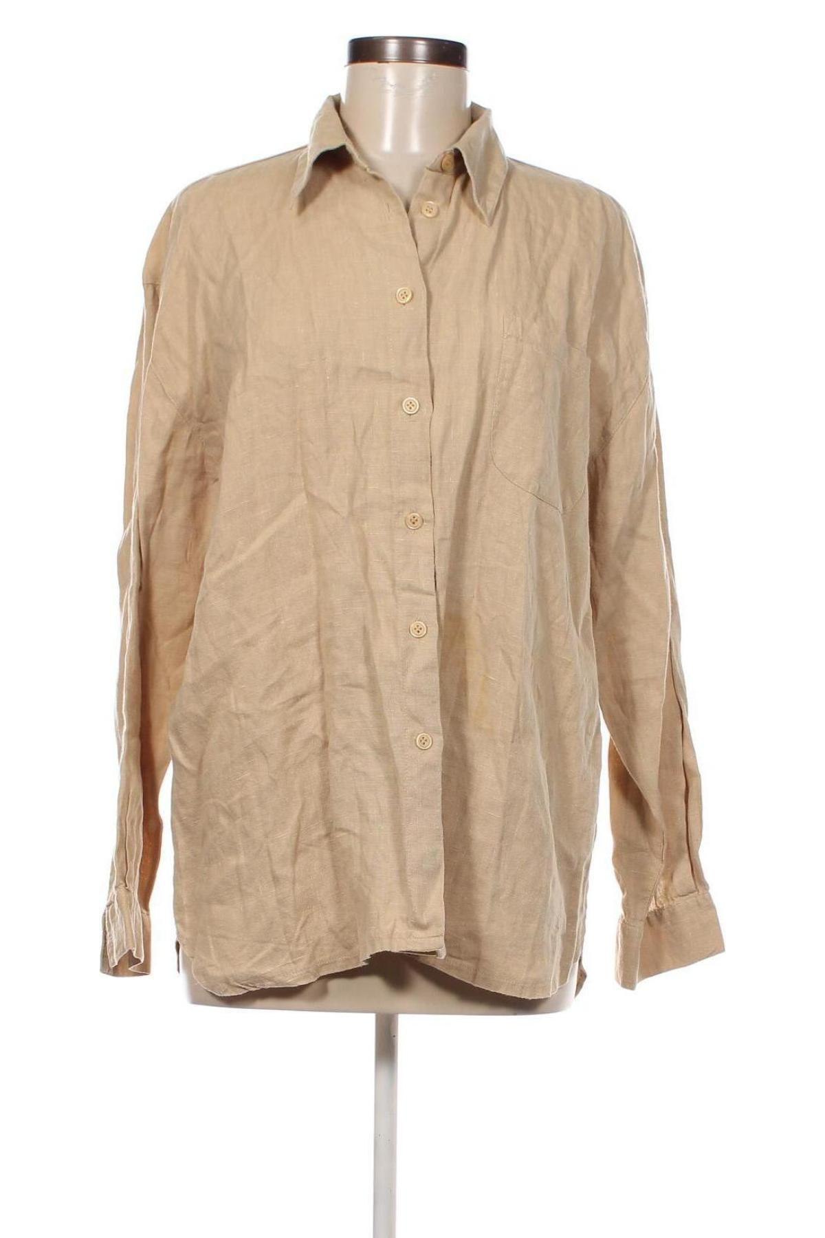Γυναικείο πουκάμισο More & More, Μέγεθος L, Χρώμα  Μπέζ, Τιμή 16,63 €