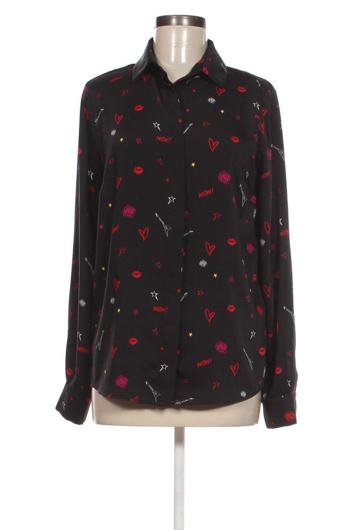 Γυναικείο πουκάμισο Nikkie, Μέγεθος M, Χρώμα Μαύρο, Τιμή 9,63 €