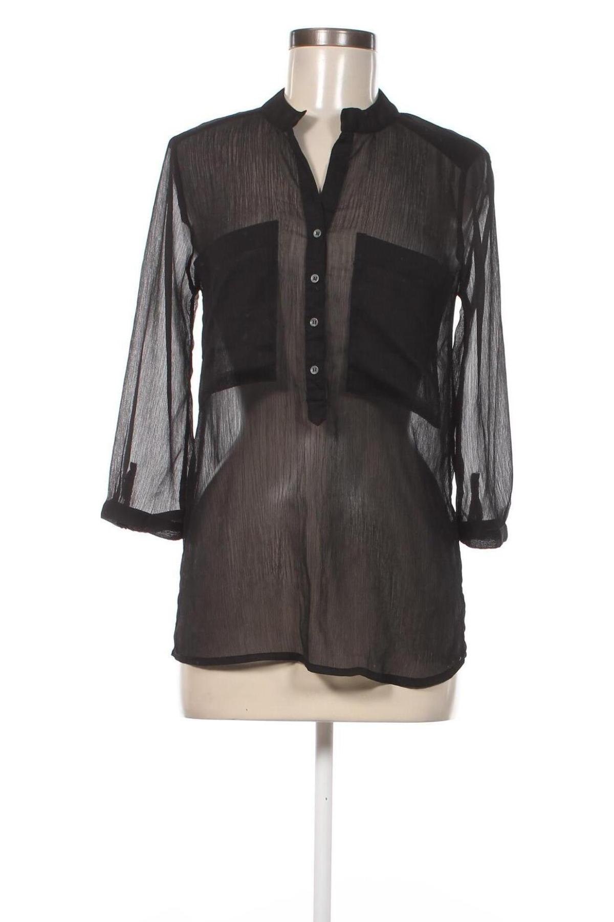 Γυναικείο πουκάμισο ONLY, Μέγεθος S, Χρώμα Μαύρο, Τιμή 5,83 €