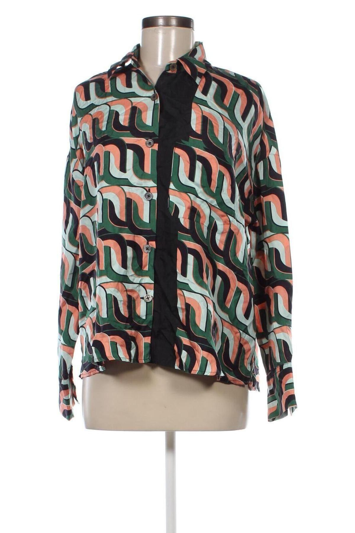 Γυναικείο πουκάμισο Odeeh, Μέγεθος S, Χρώμα Πολύχρωμο, Τιμή 40,21 €