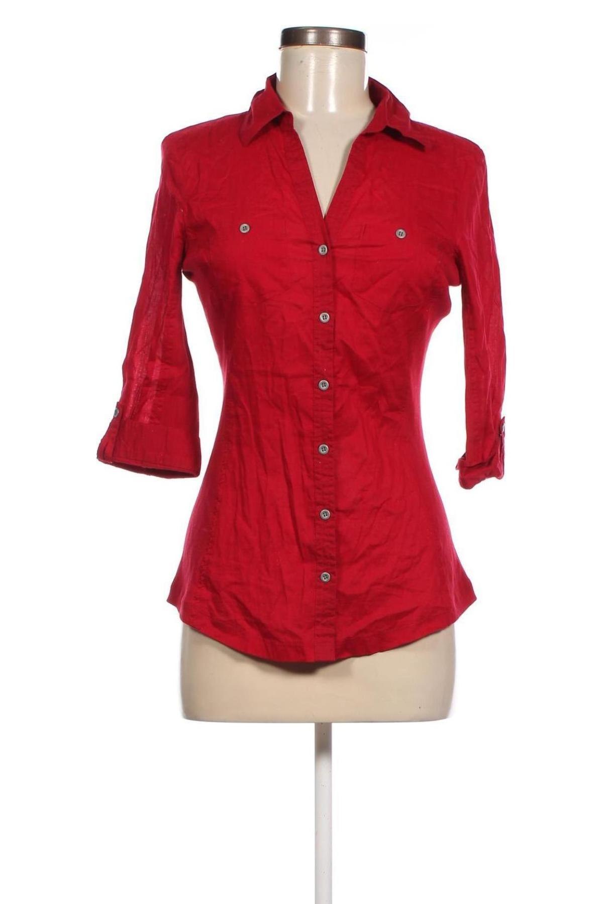 Γυναικείο πουκάμισο Orsay, Μέγεθος S, Χρώμα Κόκκινο, Τιμή 7,67 €