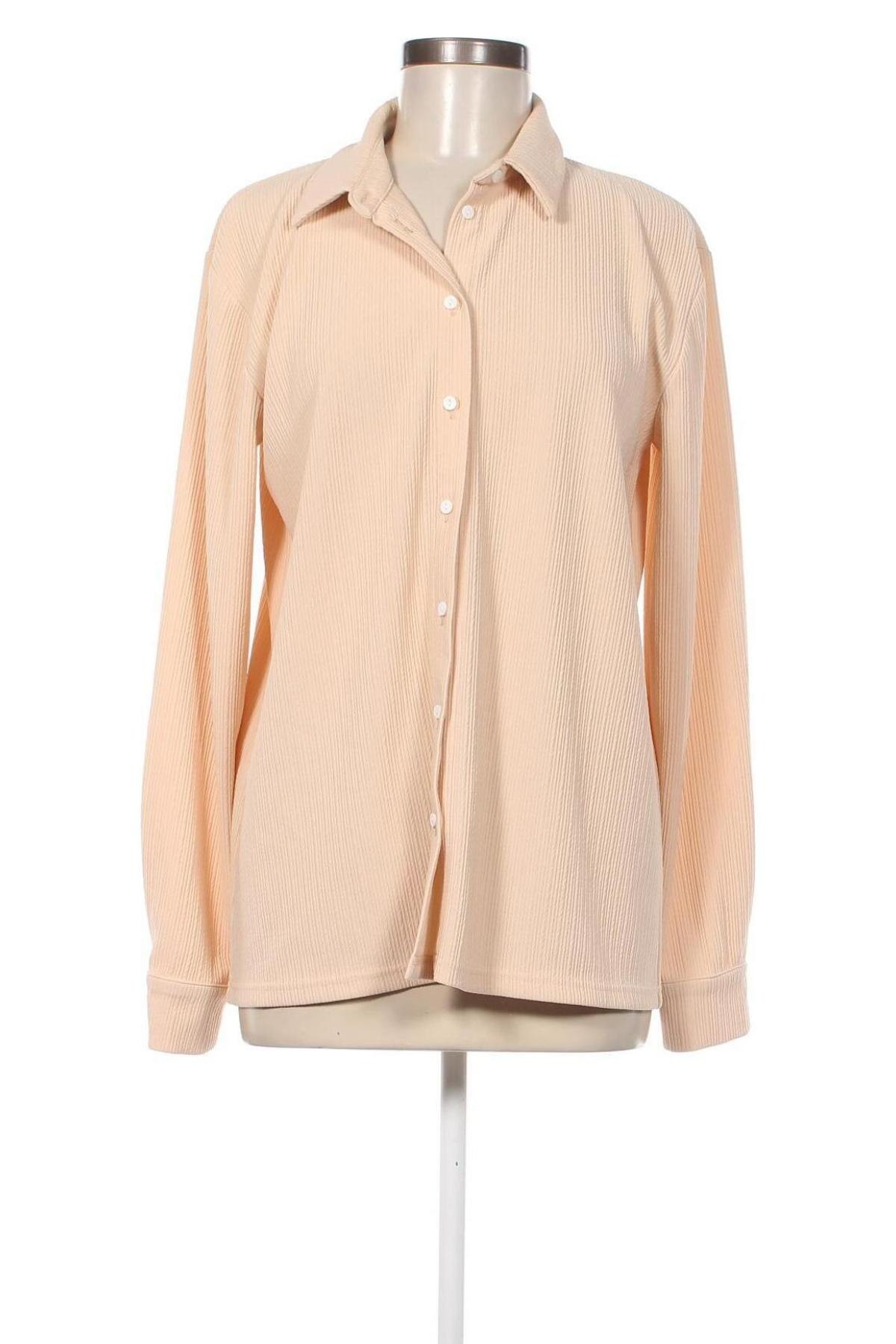 Γυναικείο πουκάμισο Pieces, Μέγεθος M, Χρώμα  Μπέζ, Τιμή 5,83 €