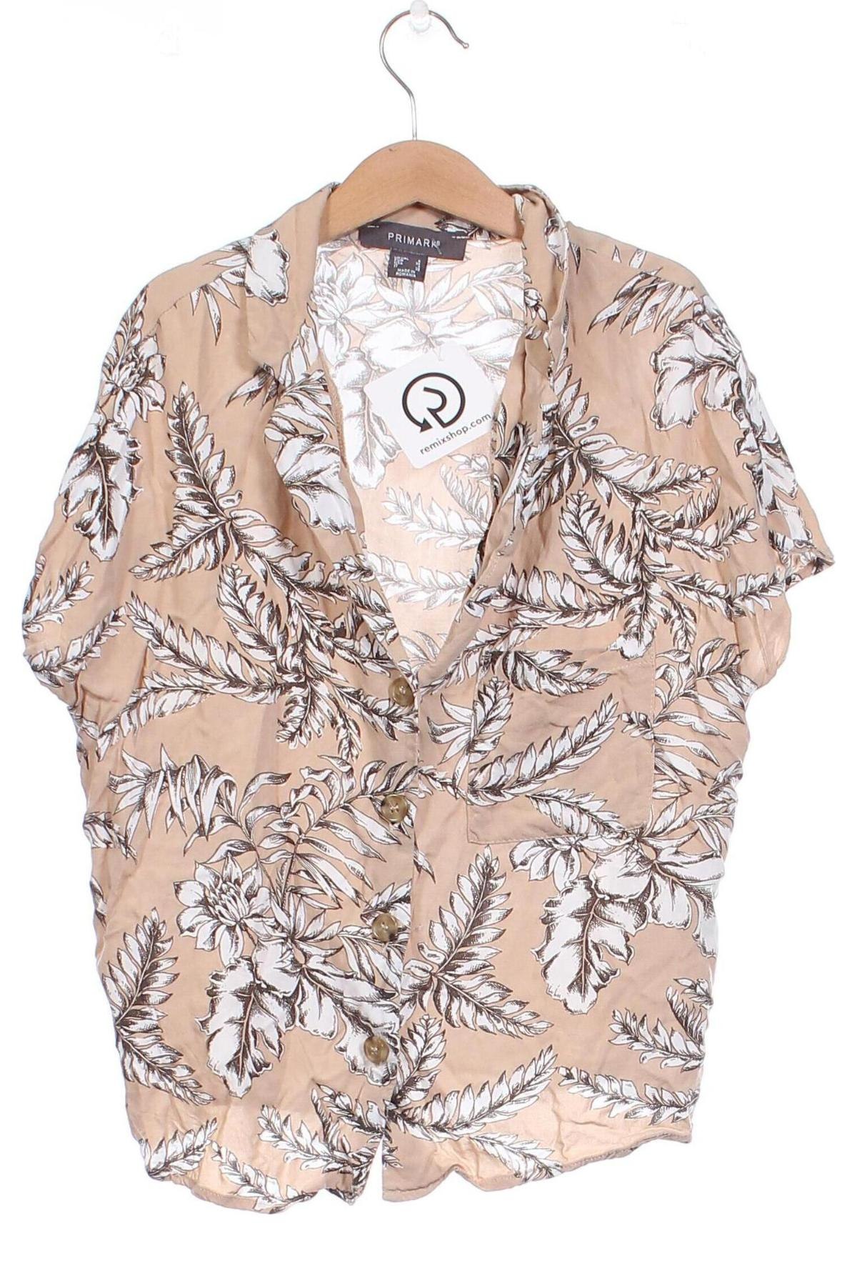 Γυναικείο πουκάμισο Primark, Μέγεθος XS, Χρώμα  Μπέζ, Τιμή 7,23 €