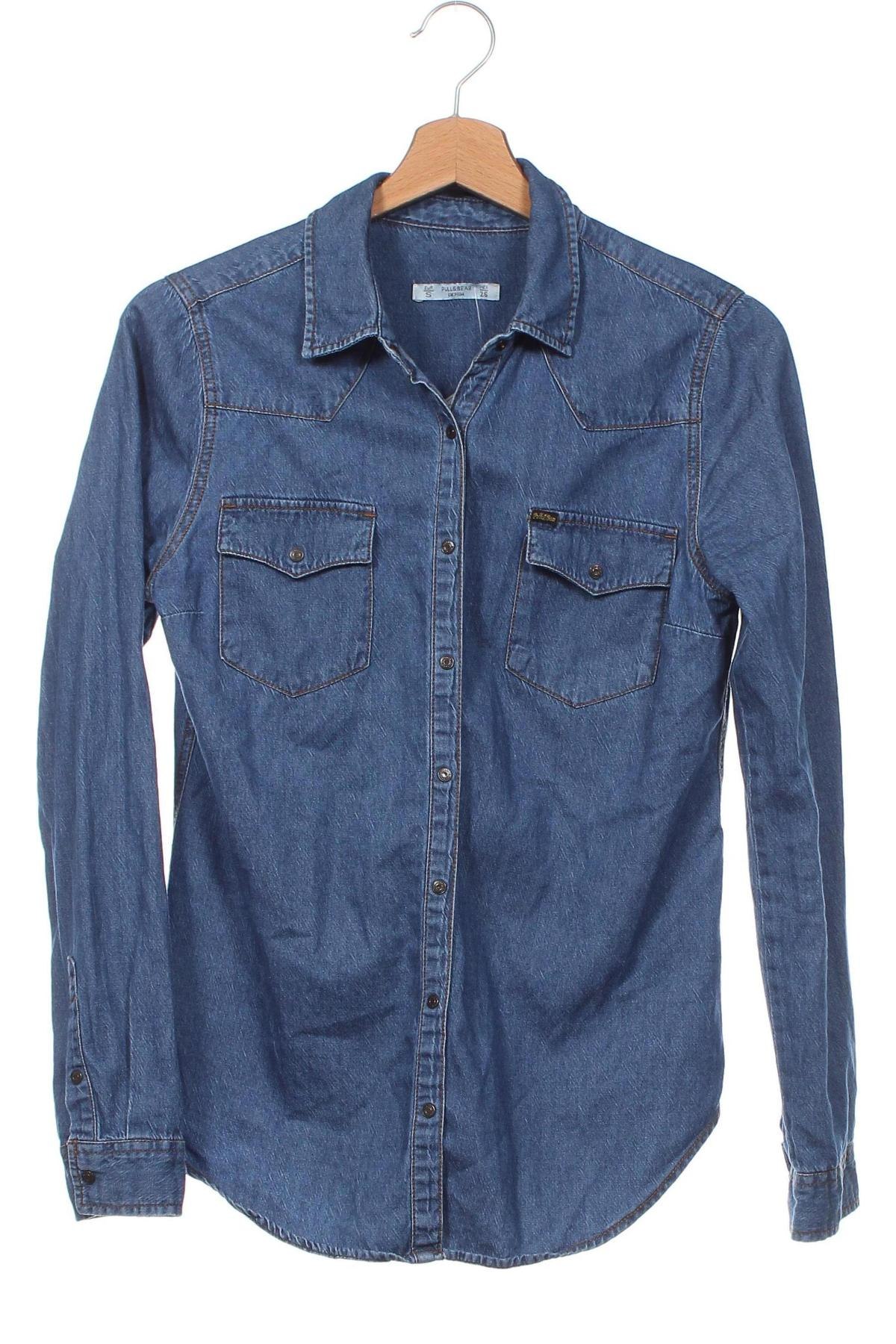 Damenbluse Pull&Bear, Größe S, Farbe Blau, Preis € 6,91