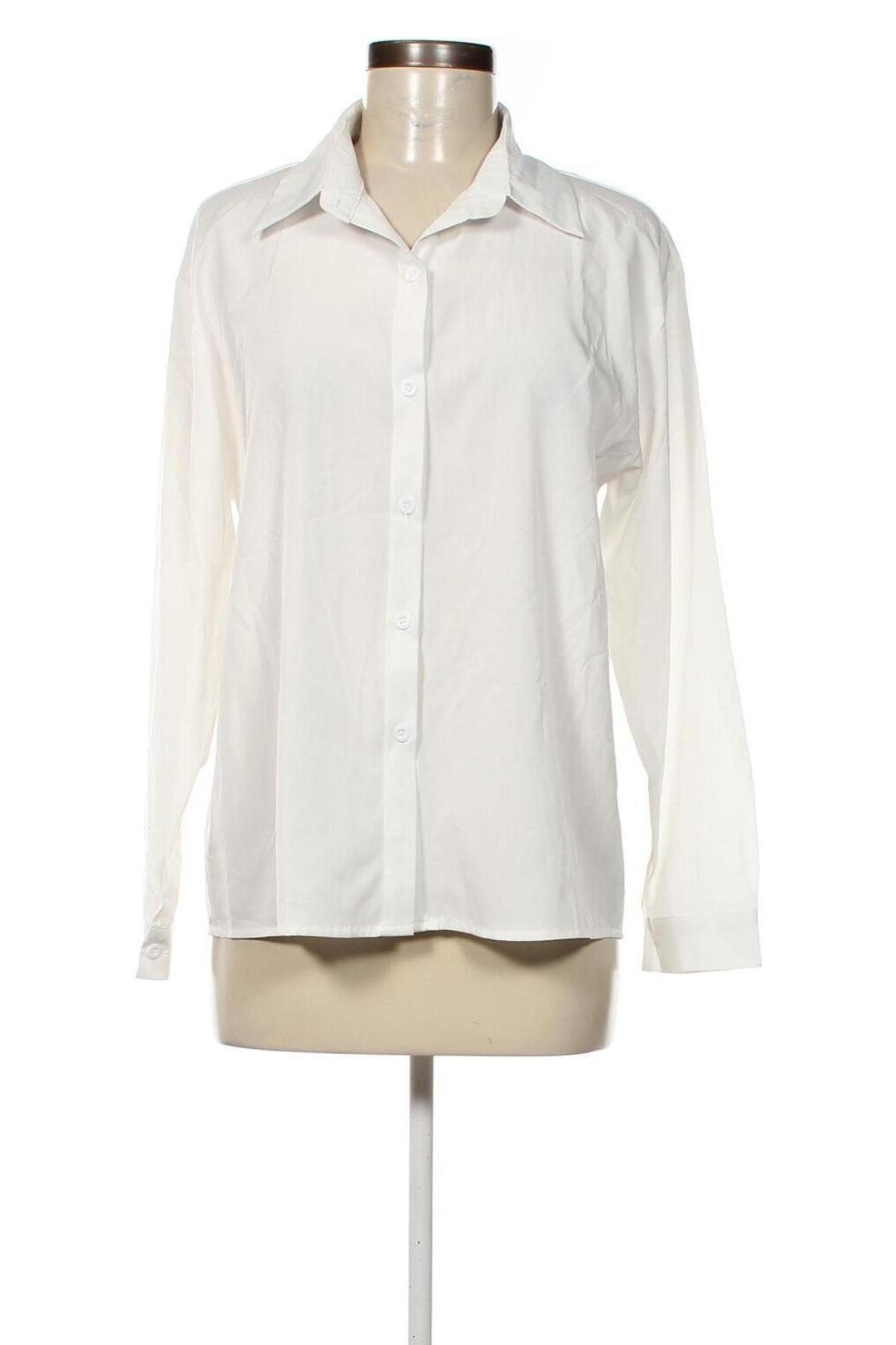 Γυναικείο πουκάμισο SHEIN, Μέγεθος M, Χρώμα Λευκό, Τιμή 6,18 €