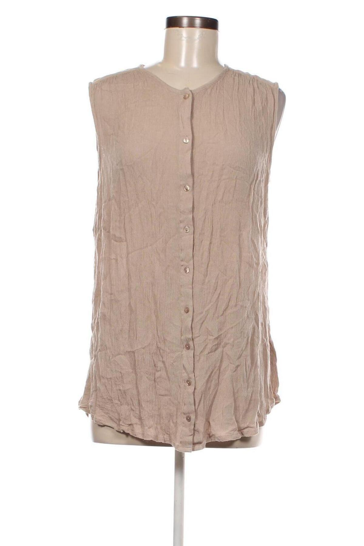 Γυναικείο πουκάμισο Sheego, Μέγεθος XL, Χρώμα  Μπέζ, Τιμή 10,94 €