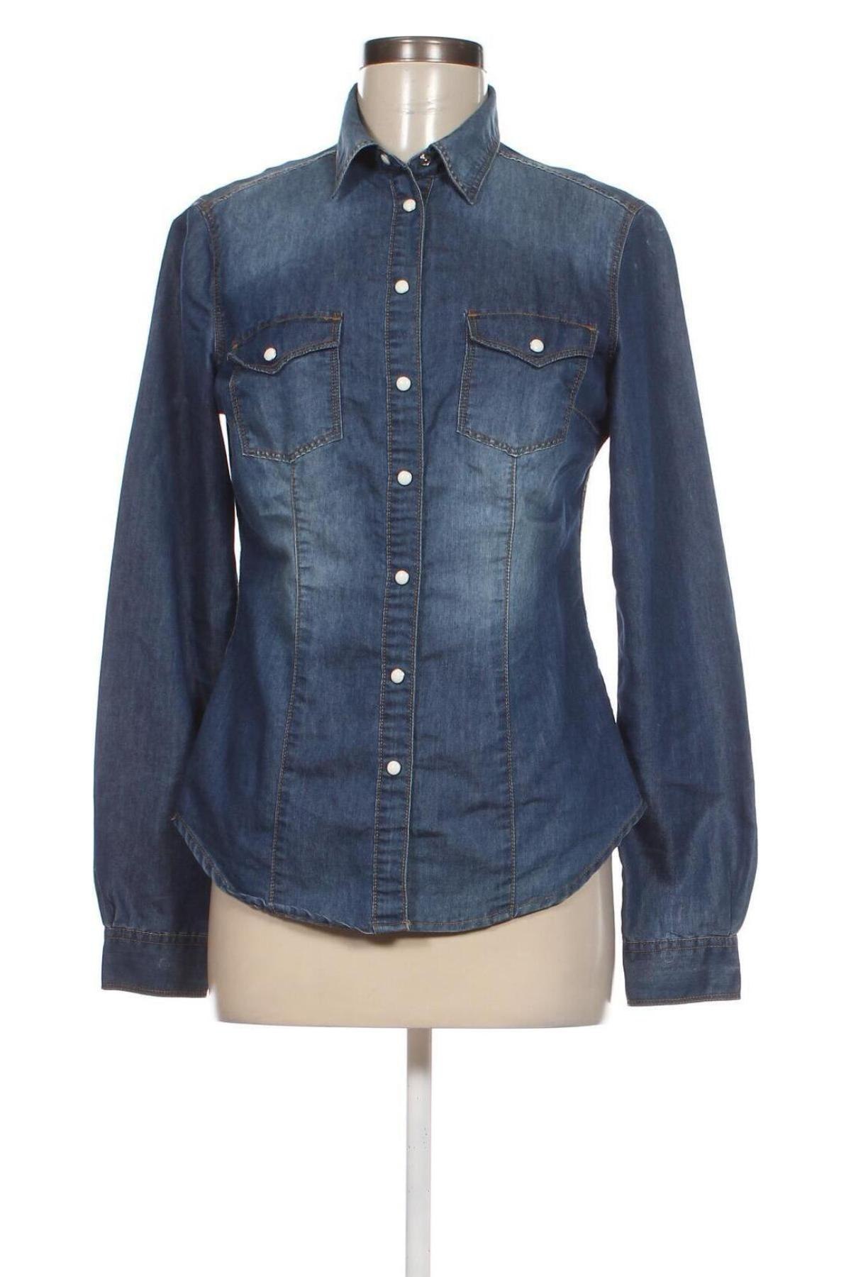 Γυναικείο πουκάμισο Terranova, Μέγεθος M, Χρώμα Μπλέ, Τιμή 7,02 €