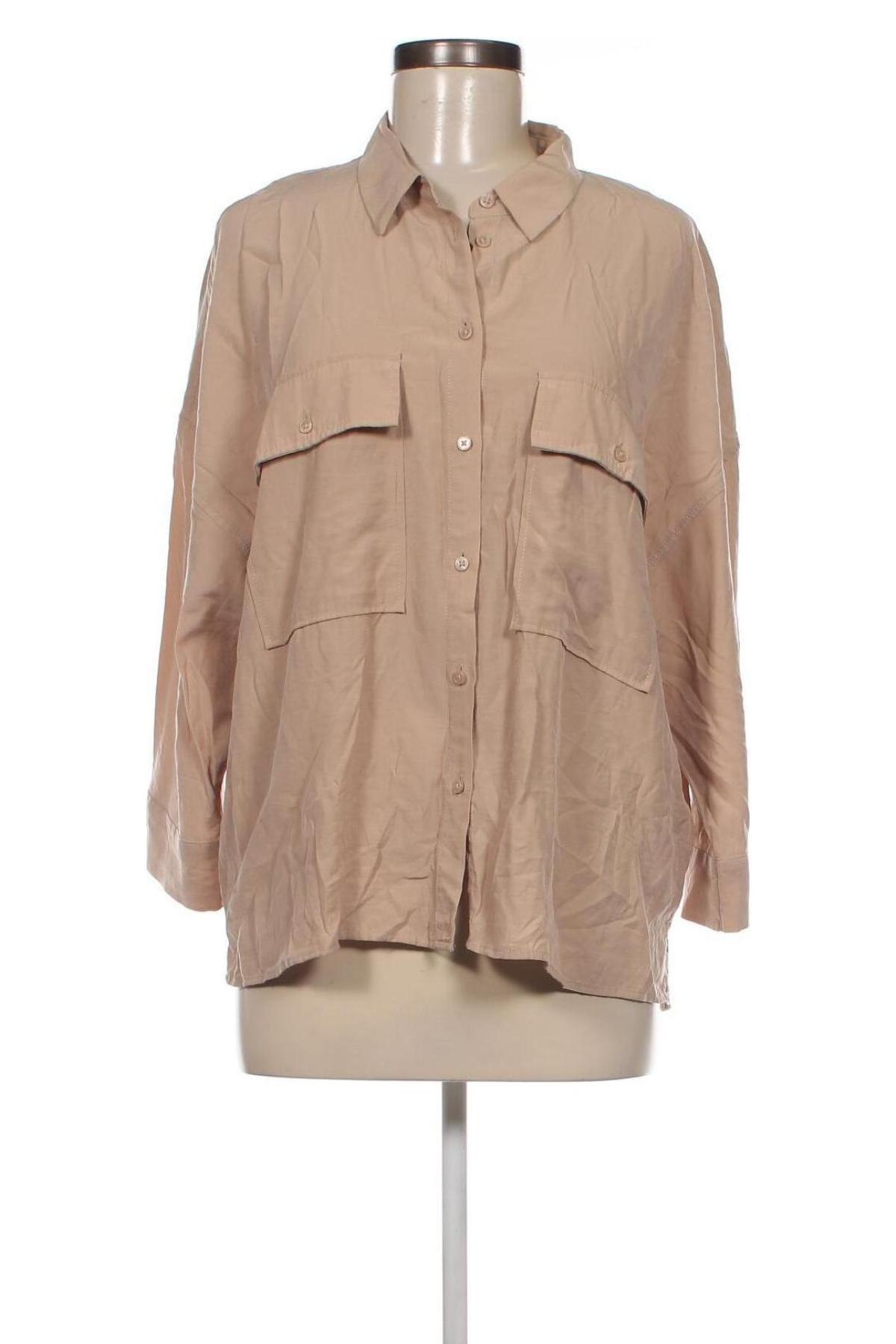 Γυναικείο πουκάμισο Tom Tailor, Μέγεθος XL, Χρώμα  Μπέζ, Τιμή 9,46 €