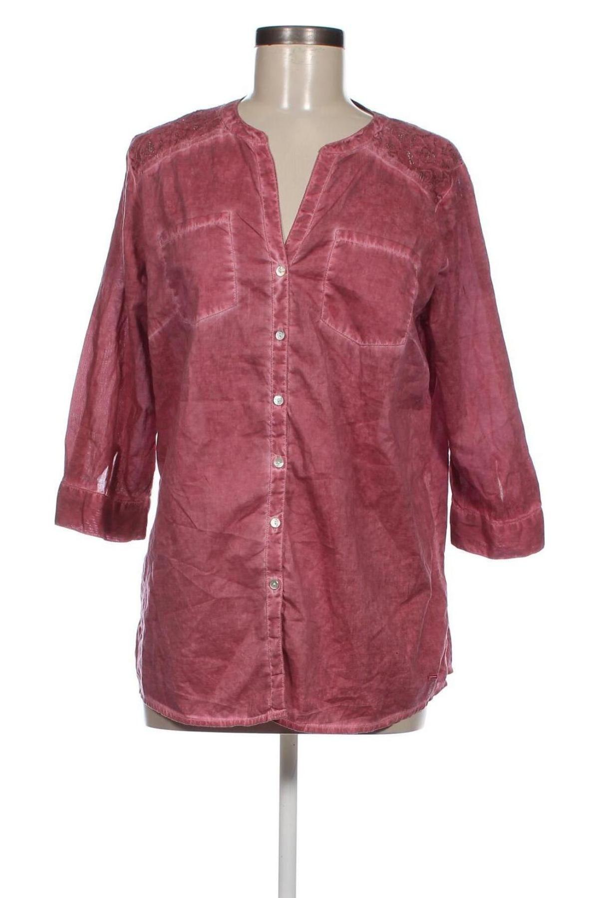 Γυναικείο πουκάμισο Tom Tailor, Μέγεθος L, Χρώμα Σάπιο μήλο, Τιμή 10,52 €
