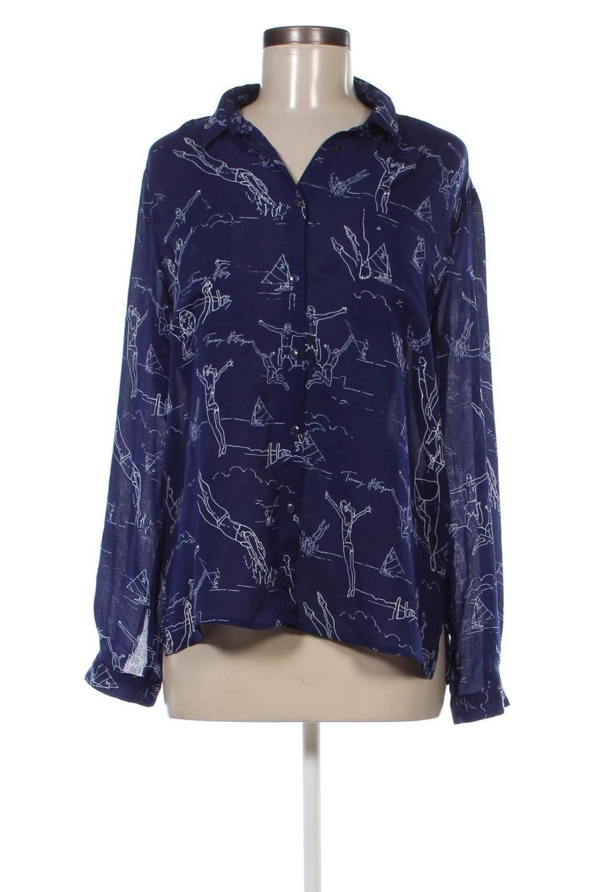 Γυναικείο πουκάμισο Tommy Hilfiger, Μέγεθος XL, Χρώμα Μπλέ, Τιμή 27,53 €