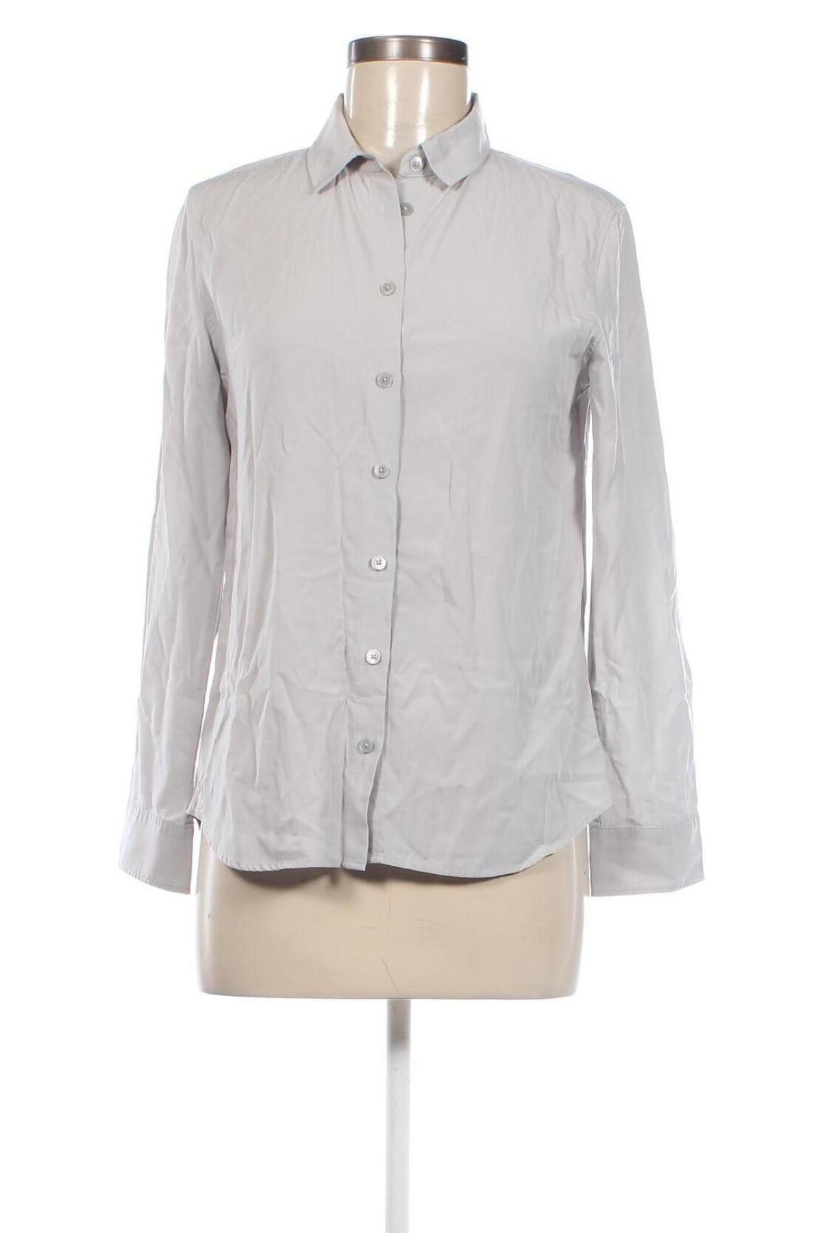 Γυναικείο πουκάμισο Uniqlo, Μέγεθος L, Χρώμα Γκρί, Τιμή 10,76 €