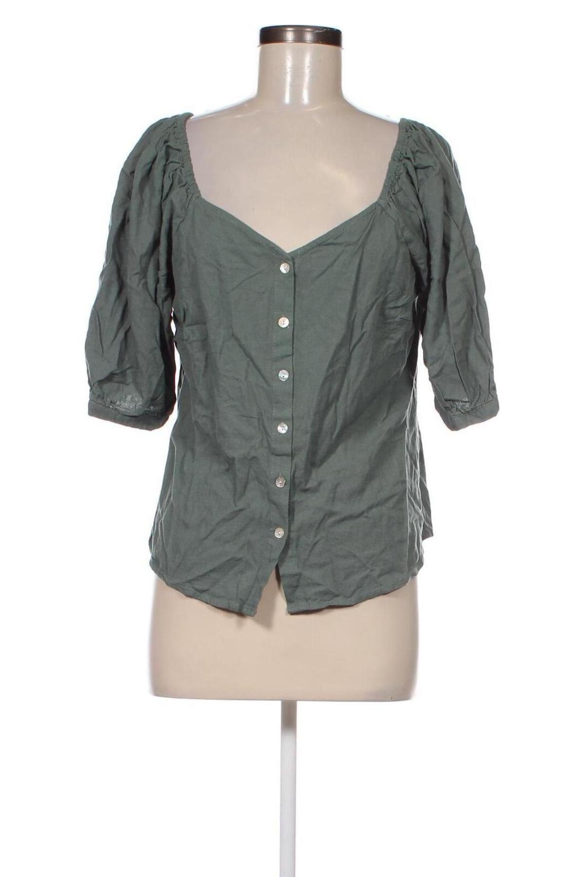 Дамска риза Vero Moda, Размер L, Цвят Зелен, Цена 46,00 лв.
