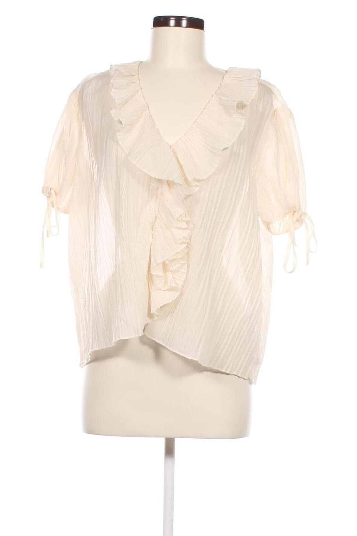 Γυναικείο πουκάμισο Zara, Μέγεθος XS, Χρώμα Εκρού, Τιμή 5,01 €