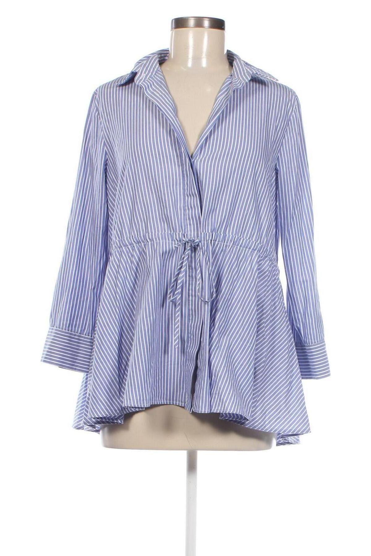 Γυναικείο πουκάμισο Zara, Μέγεθος S, Χρώμα Μπλέ, Τιμή 8,29 €