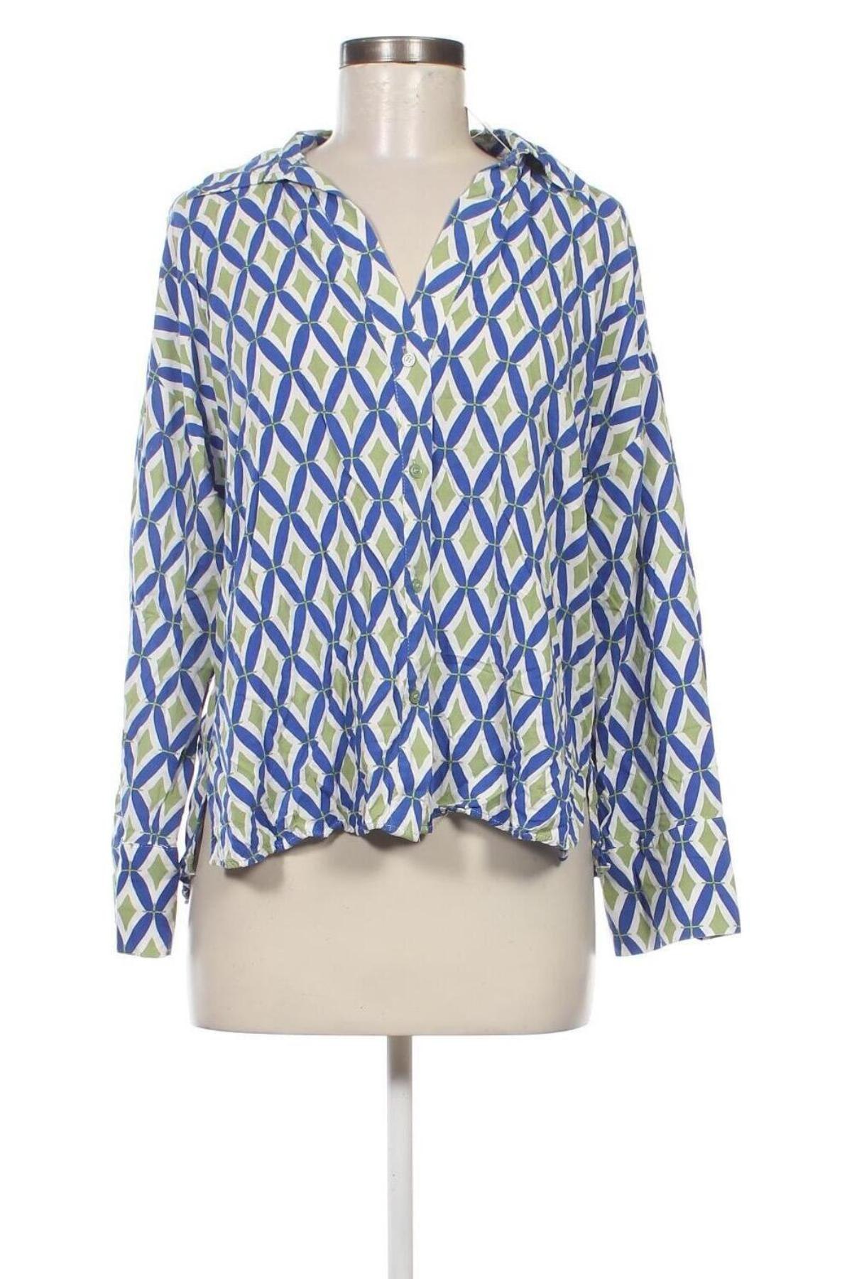 Γυναικείο πουκάμισο Zara, Μέγεθος L, Χρώμα Πολύχρωμο, Τιμή 8,35 €