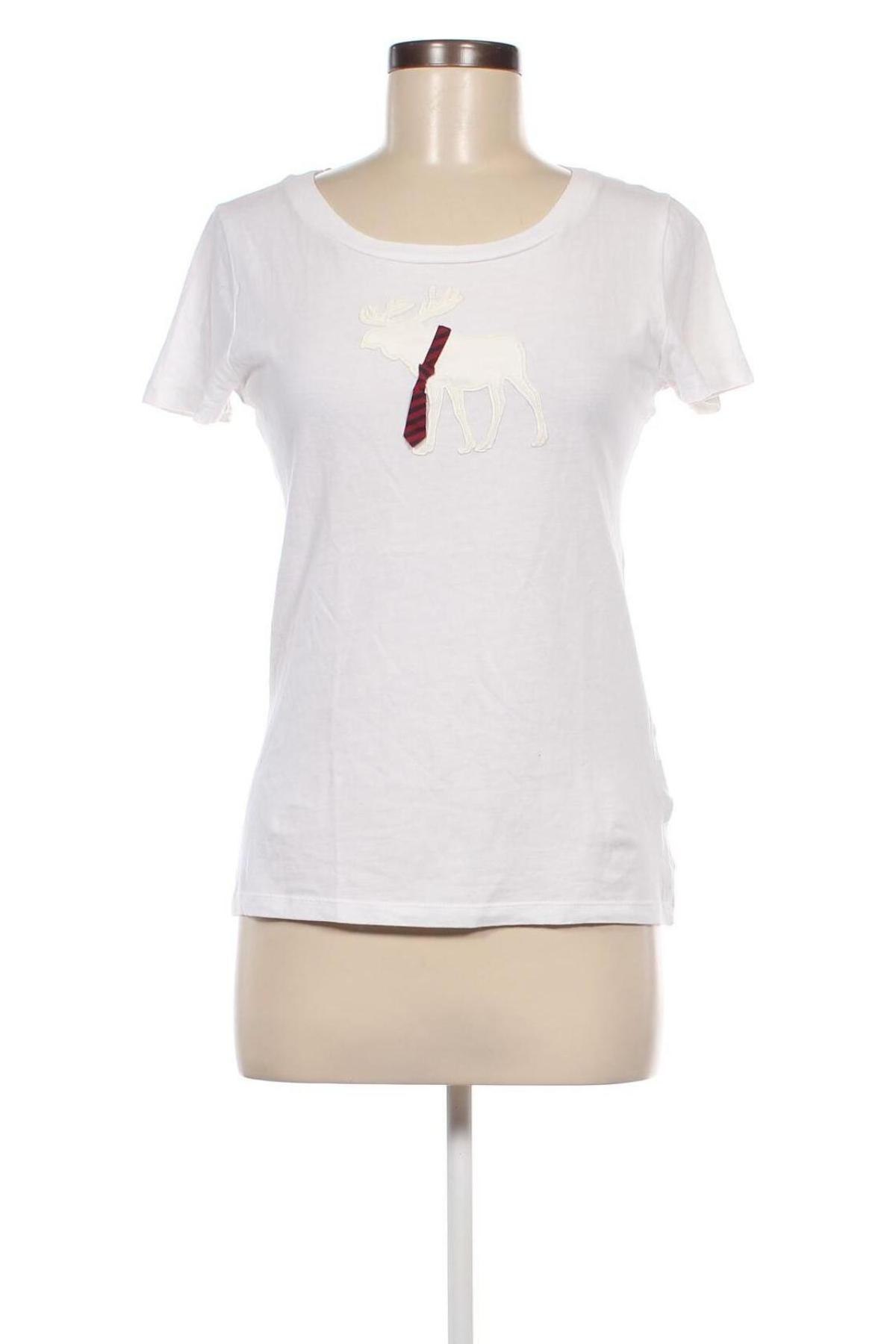 Tricou de femei Abercrombie & Fitch, Mărime L, Culoare Alb, Preț 183,56 Lei