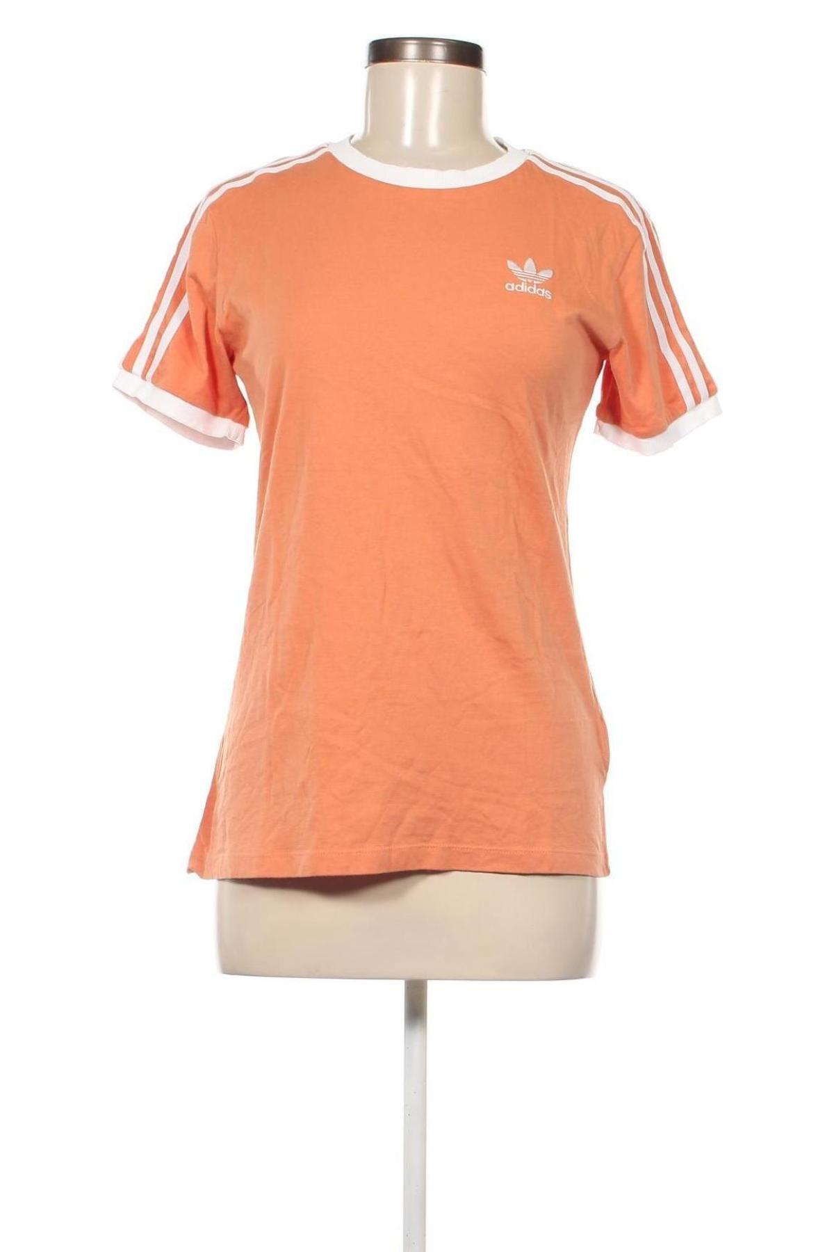 Γυναικείο t-shirt Adidas, Μέγεθος M, Χρώμα Πορτοκαλί, Τιμή 30,36 €