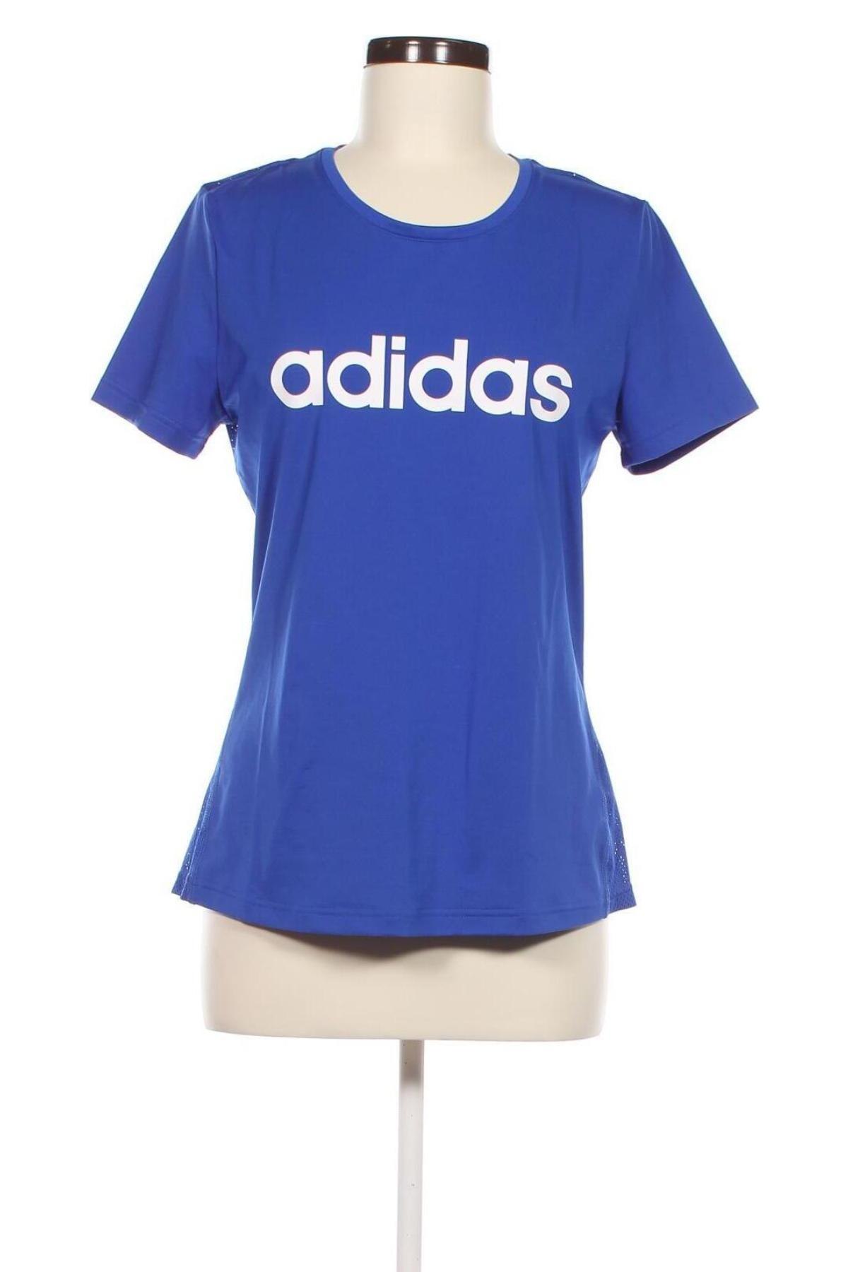 Damen T-Shirt Adidas, Größe M, Farbe Blau, Preis 16,49 €