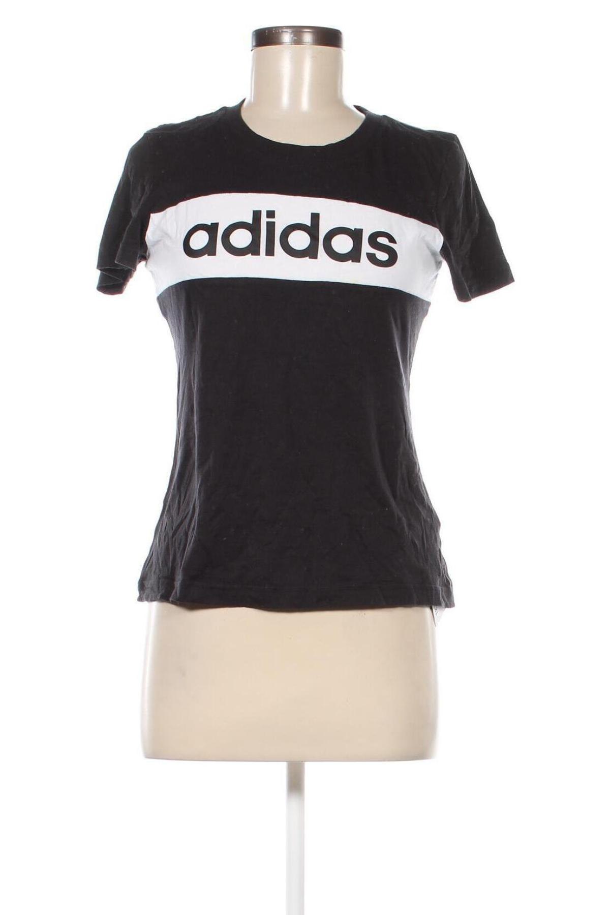 Damski T-shirt Adidas, Rozmiar S, Kolor Czarny, Cena 86,36 zł