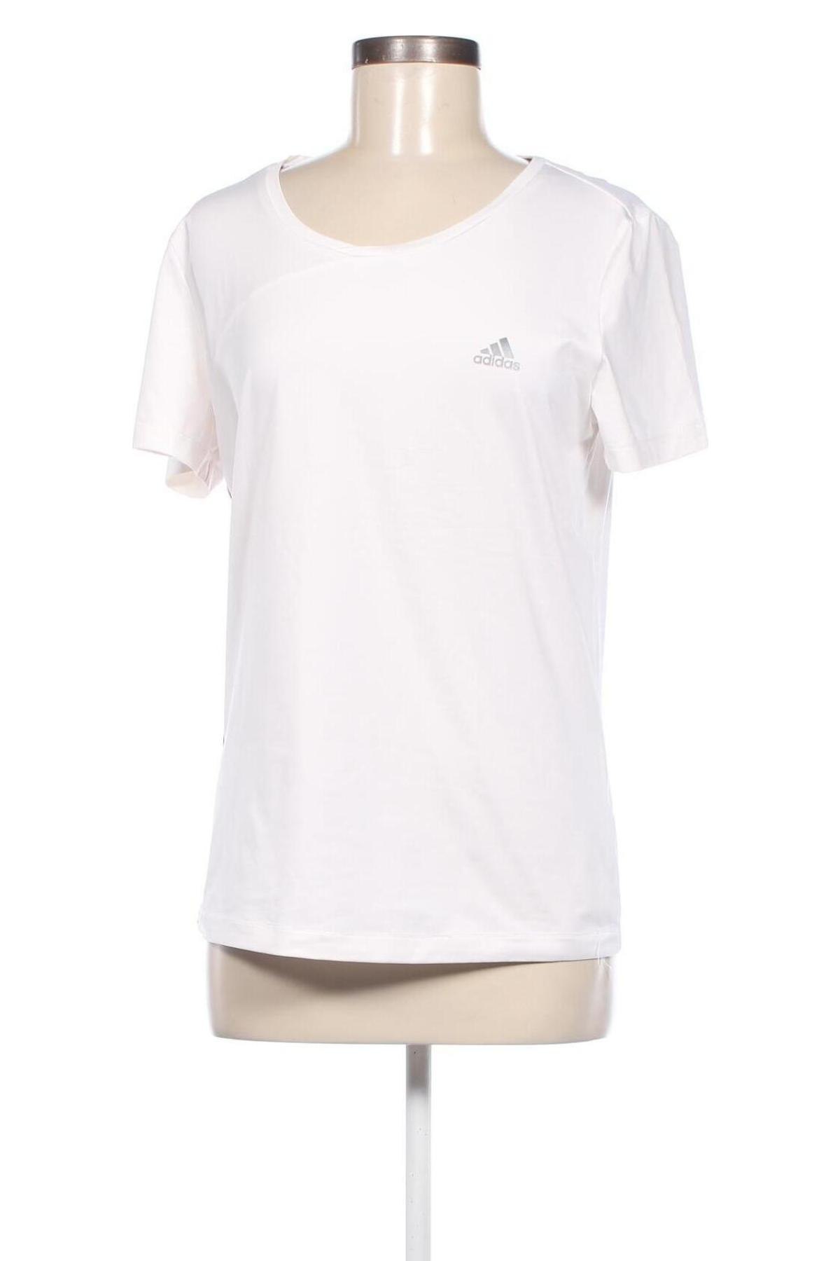 Γυναικείο t-shirt Adidas, Μέγεθος L, Χρώμα Λευκό, Τιμή 16,70 €