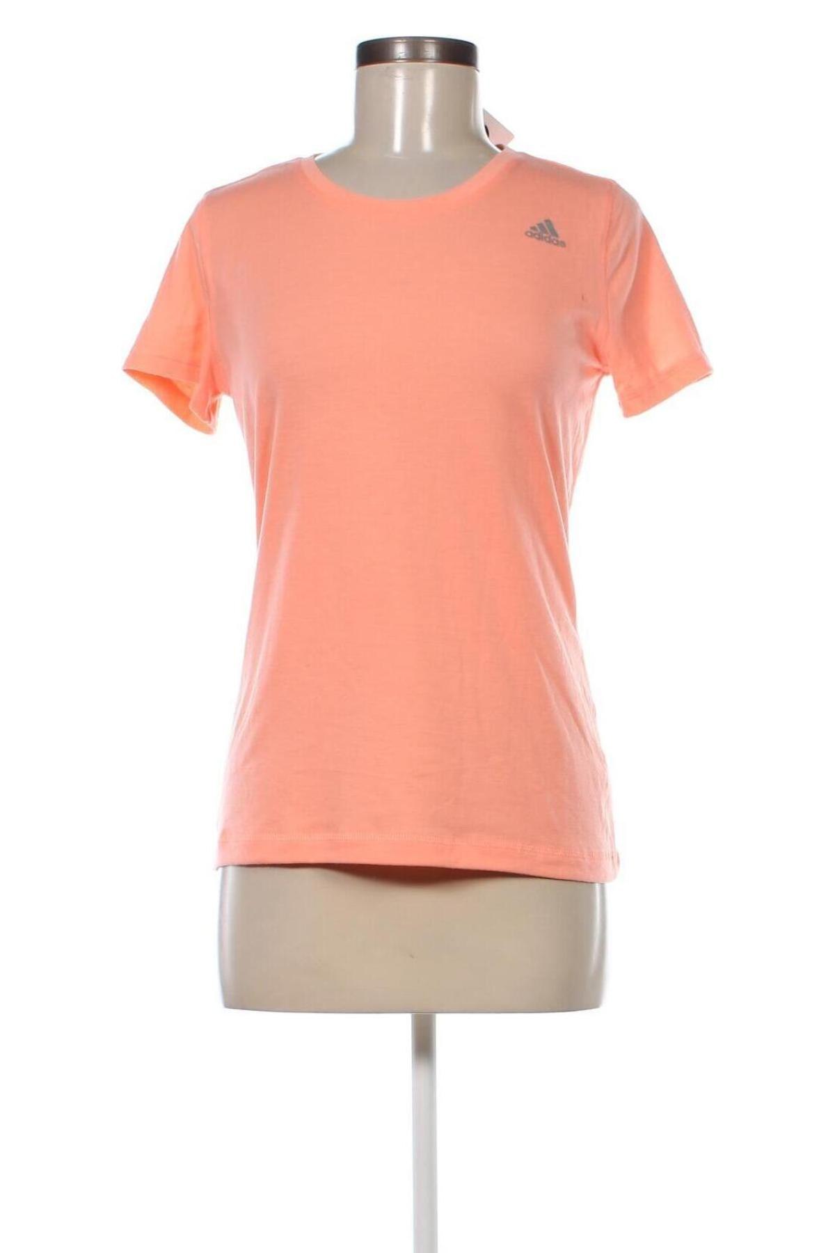 Дамска тениска Adidas, Размер M, Цвят Оранжев, Цена 25,65 лв.