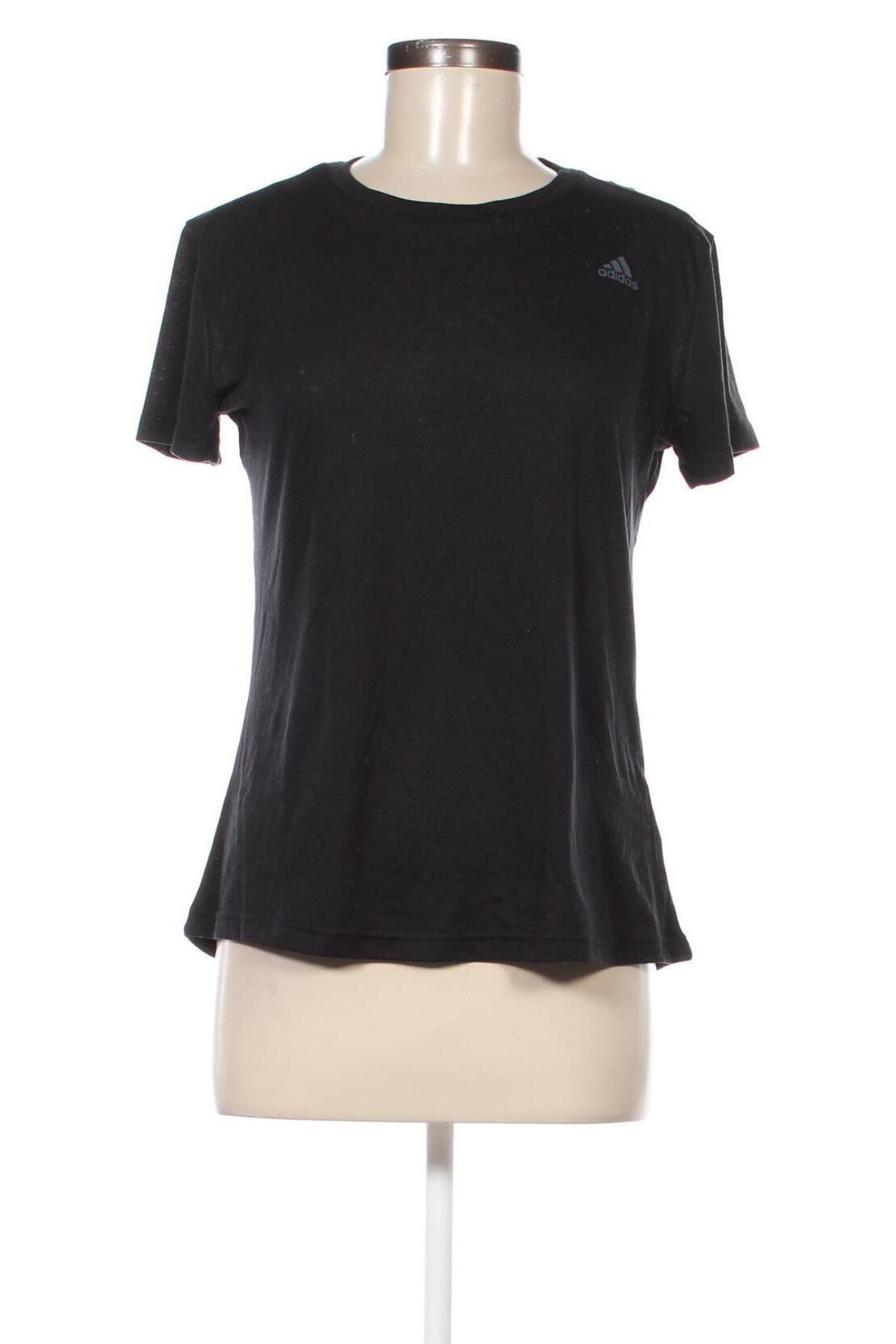 Damen T-Shirt Adidas, Größe L, Farbe Schwarz, Preis € 15,97