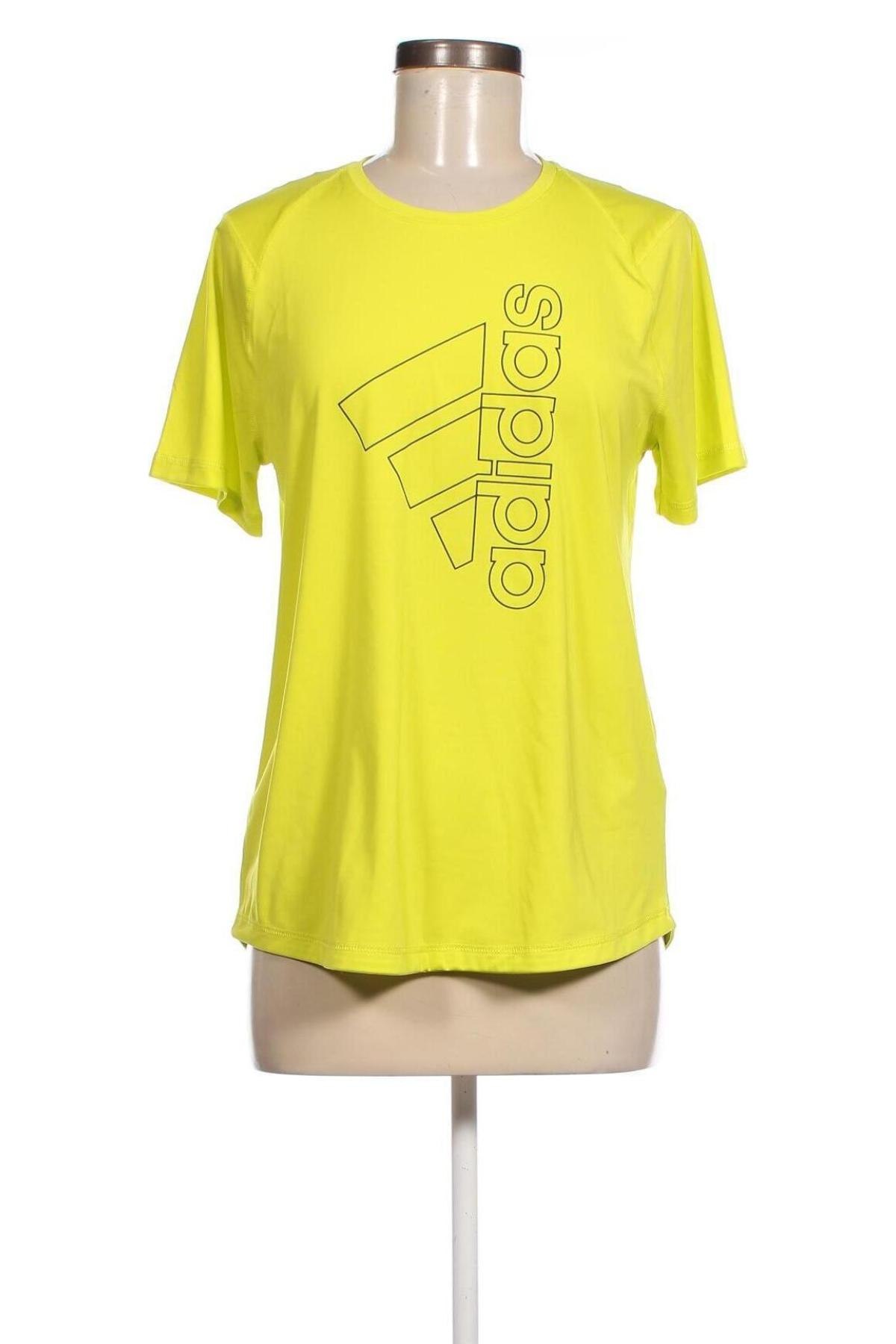 Damen T-Shirt Adidas, Größe M, Farbe Gelb, Preis 7,89 €