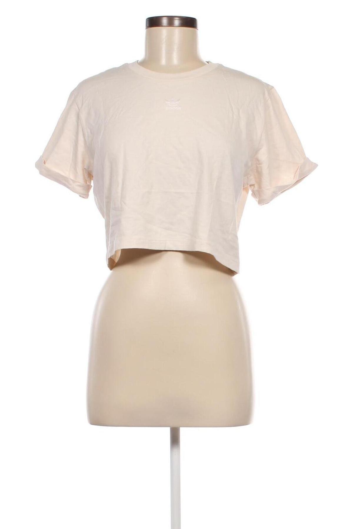 Damen T-Shirt Adidas Originals, Größe L, Farbe Beige, Preis € 17,85