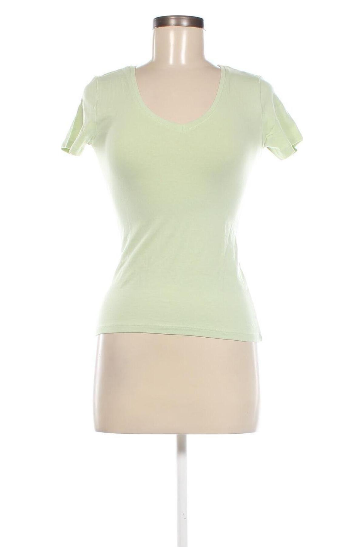 Γυναικείο t-shirt Amisu, Μέγεθος XS, Χρώμα Πράσινο, Τιμή 4,42 €