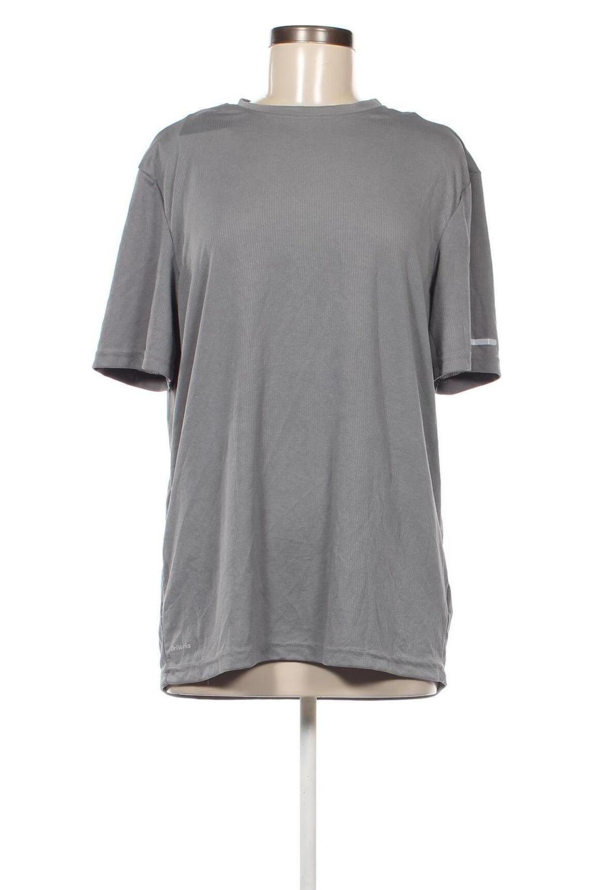 Γυναικείο t-shirt Athletic Works, Μέγεθος M, Χρώμα Γκρί, Τιμή 5,23 €