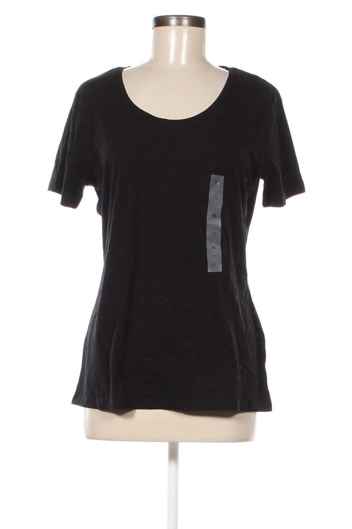 Γυναικείο t-shirt C&A, Μέγεθος XL, Χρώμα Μαύρο, Τιμή 7,64 €