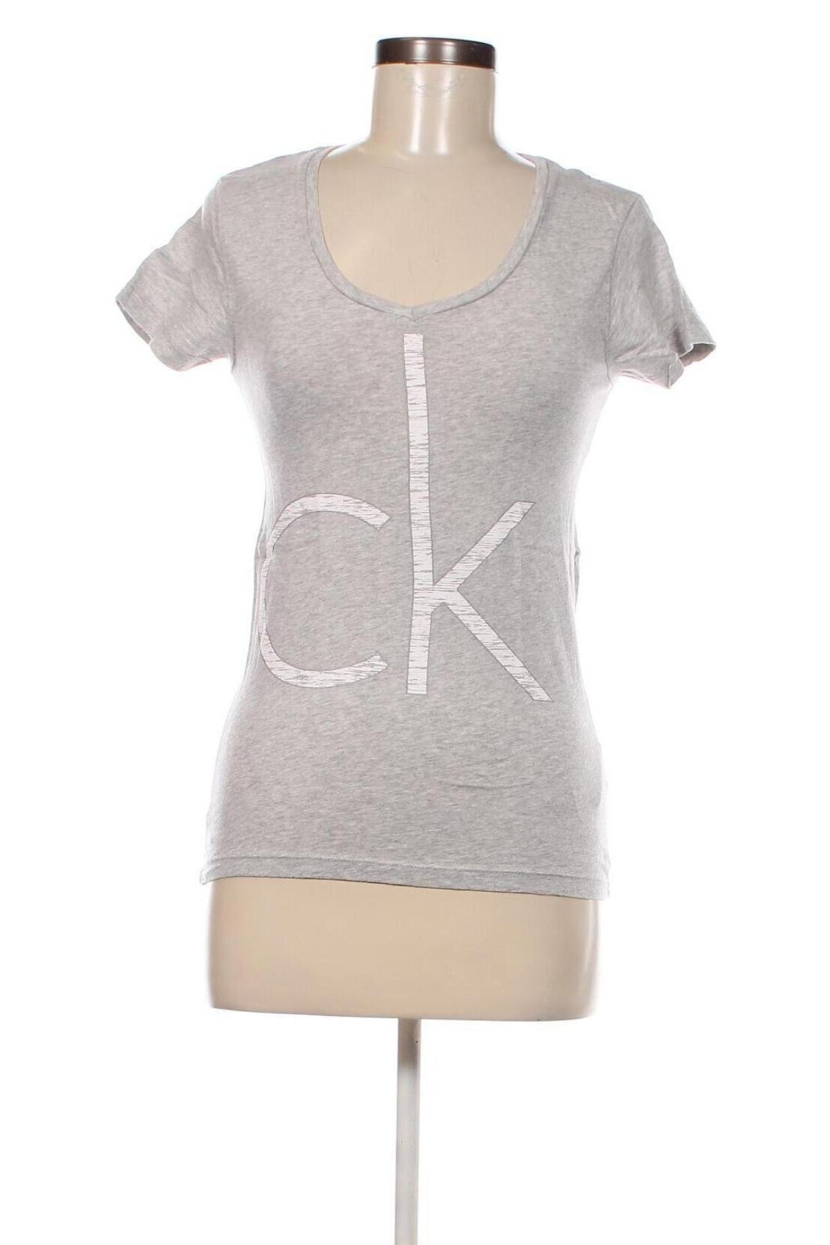 Damen T-Shirt Calvin Klein, Größe S, Farbe Grau, Preis € 17,38