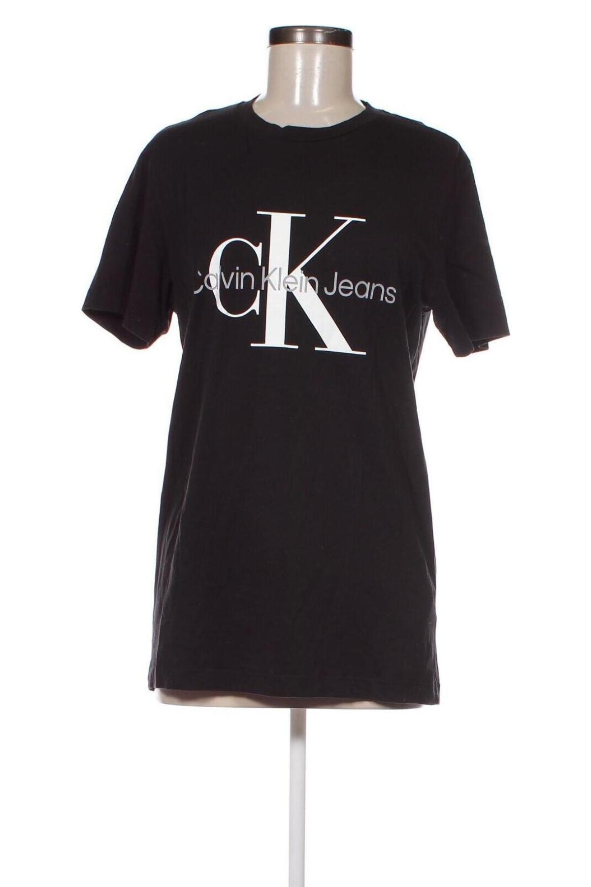 Damski T-shirt Calvin Klein Jeans, Rozmiar L, Kolor Czarny, Cena 194,98 zł