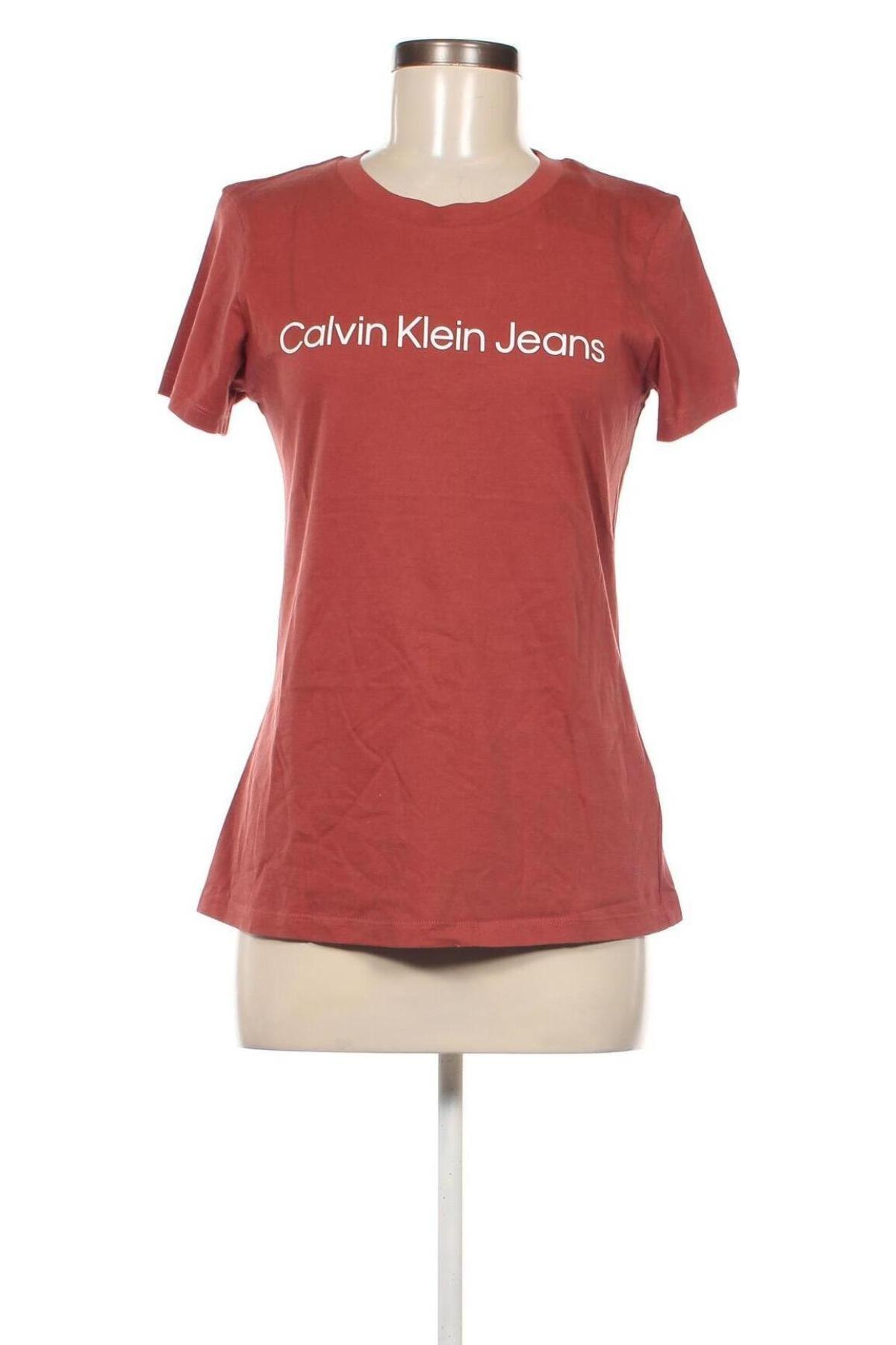 Dámske tričko Calvin Klein Jeans, Veľkosť M, Farba Červená, Cena  35,72 €