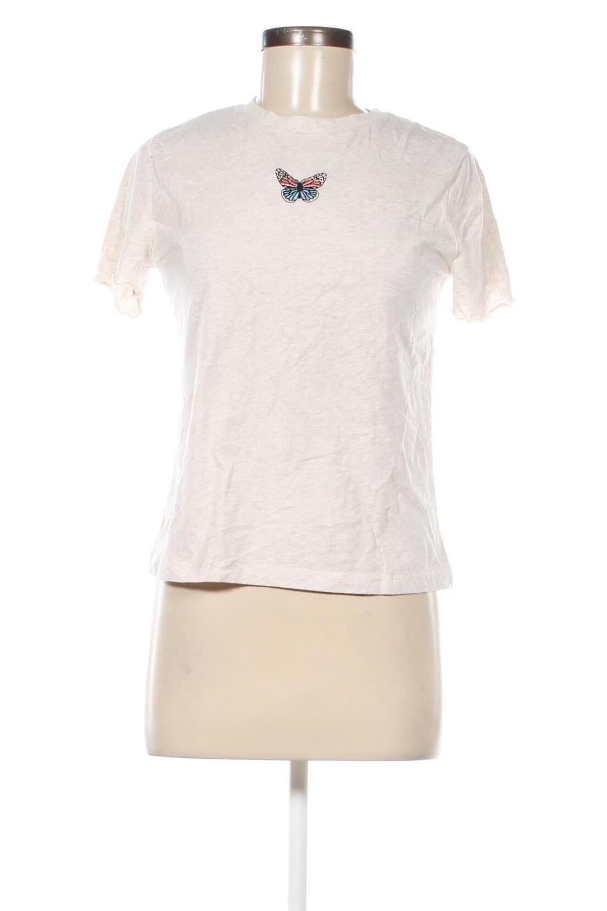 Γυναικείο t-shirt Clockhouse, Μέγεθος S, Χρώμα  Μπέζ, Τιμή 8,04 €